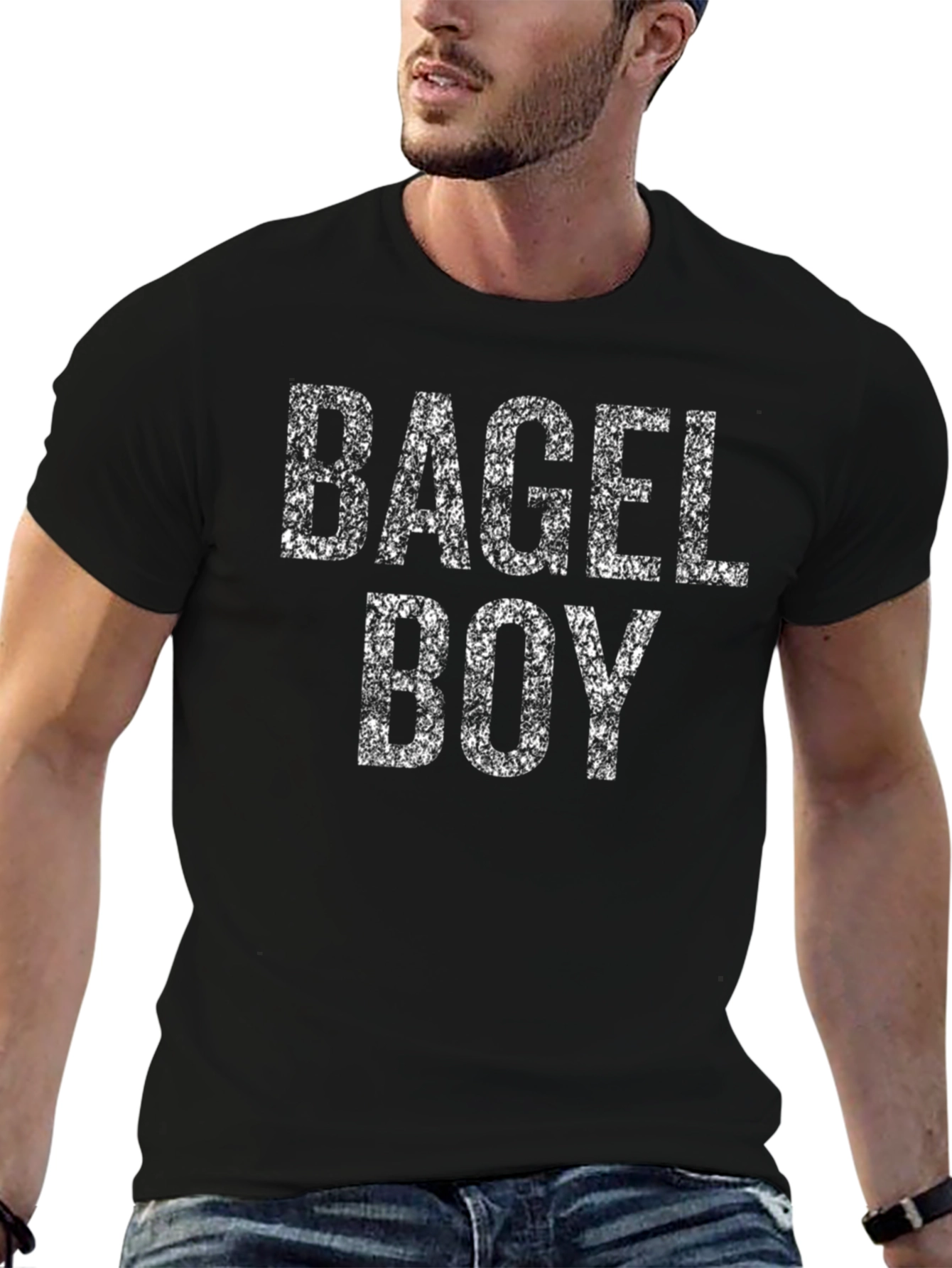 Bagel Boy Graphic T-Shirt - Black