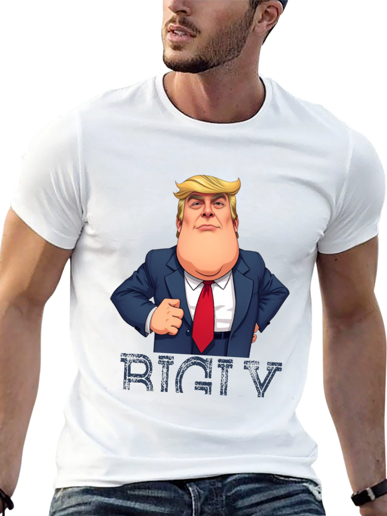 Trump Rigtv Mens Black T-Shirt