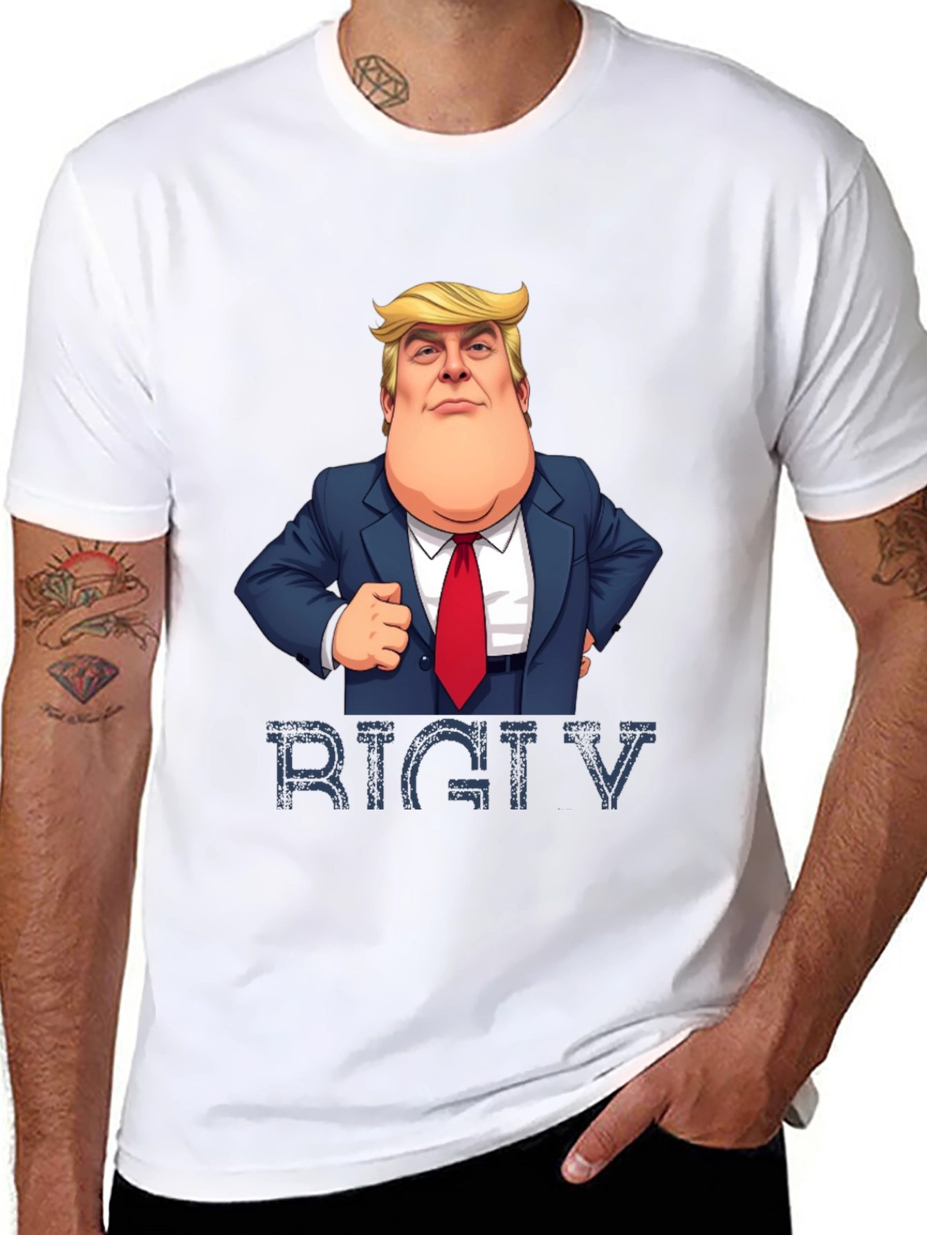 Trump Rigtv Mens Black T-Shirt