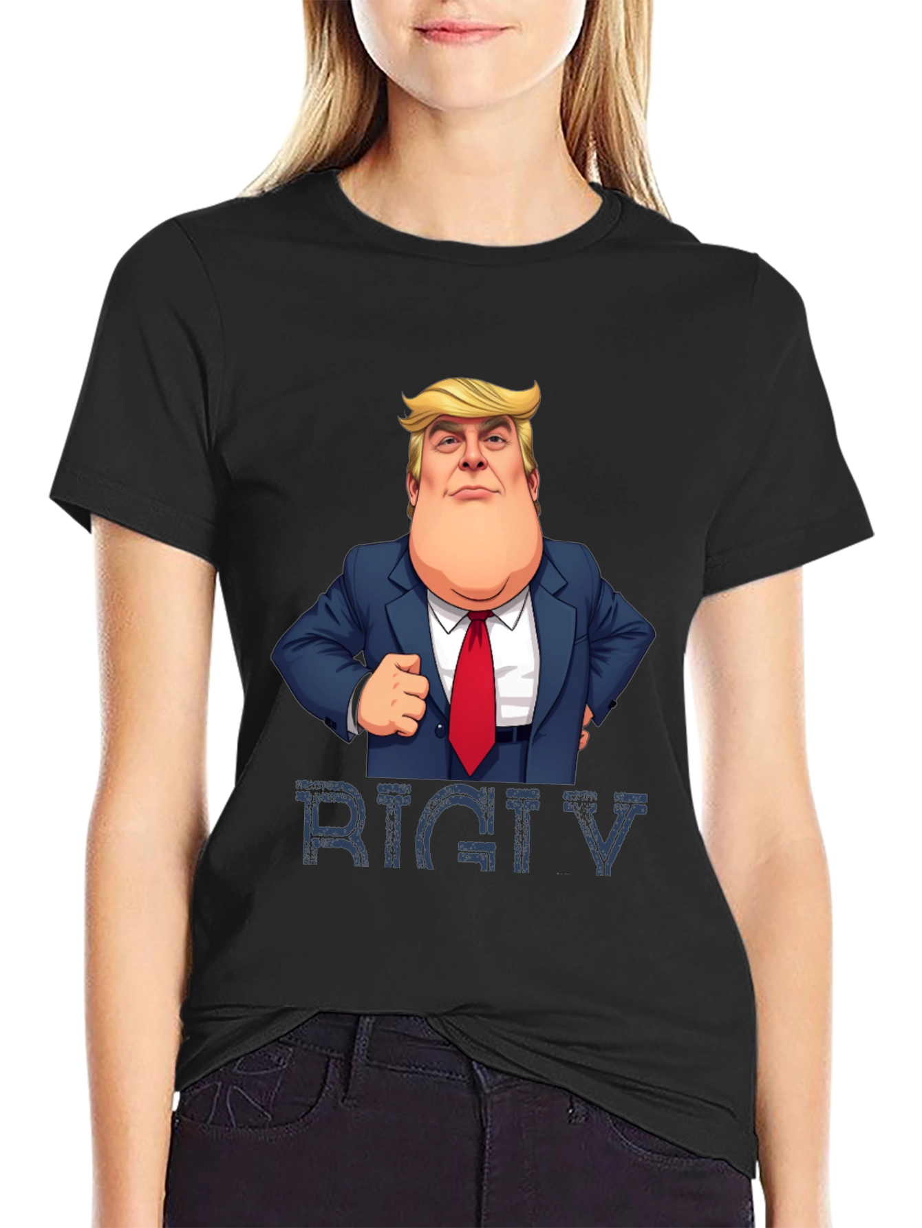 Trump Rigtv Mens Black T-Shirt