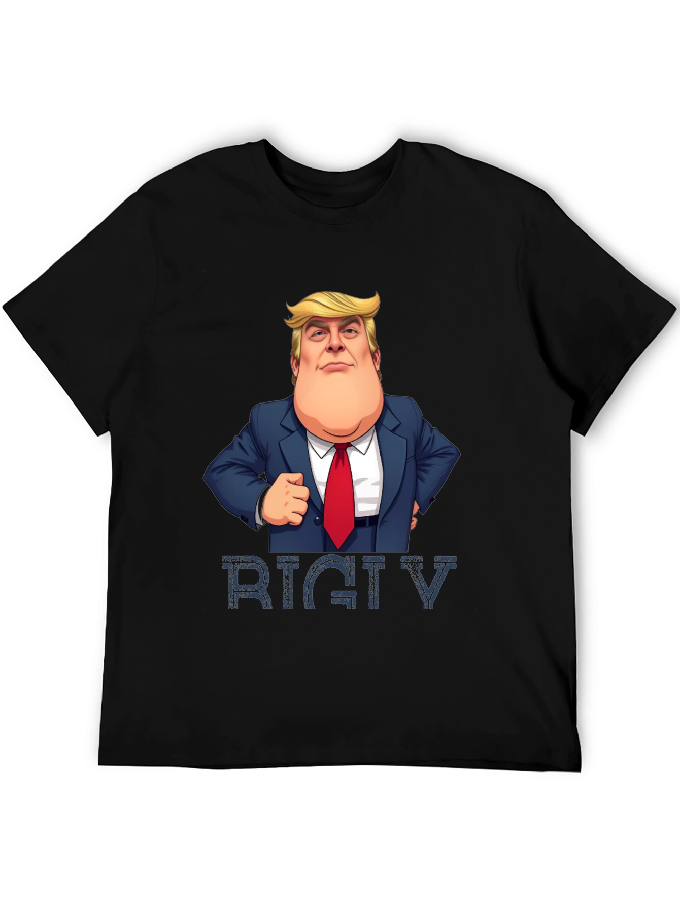 Trump Rigtv Mens Black T-Shirt