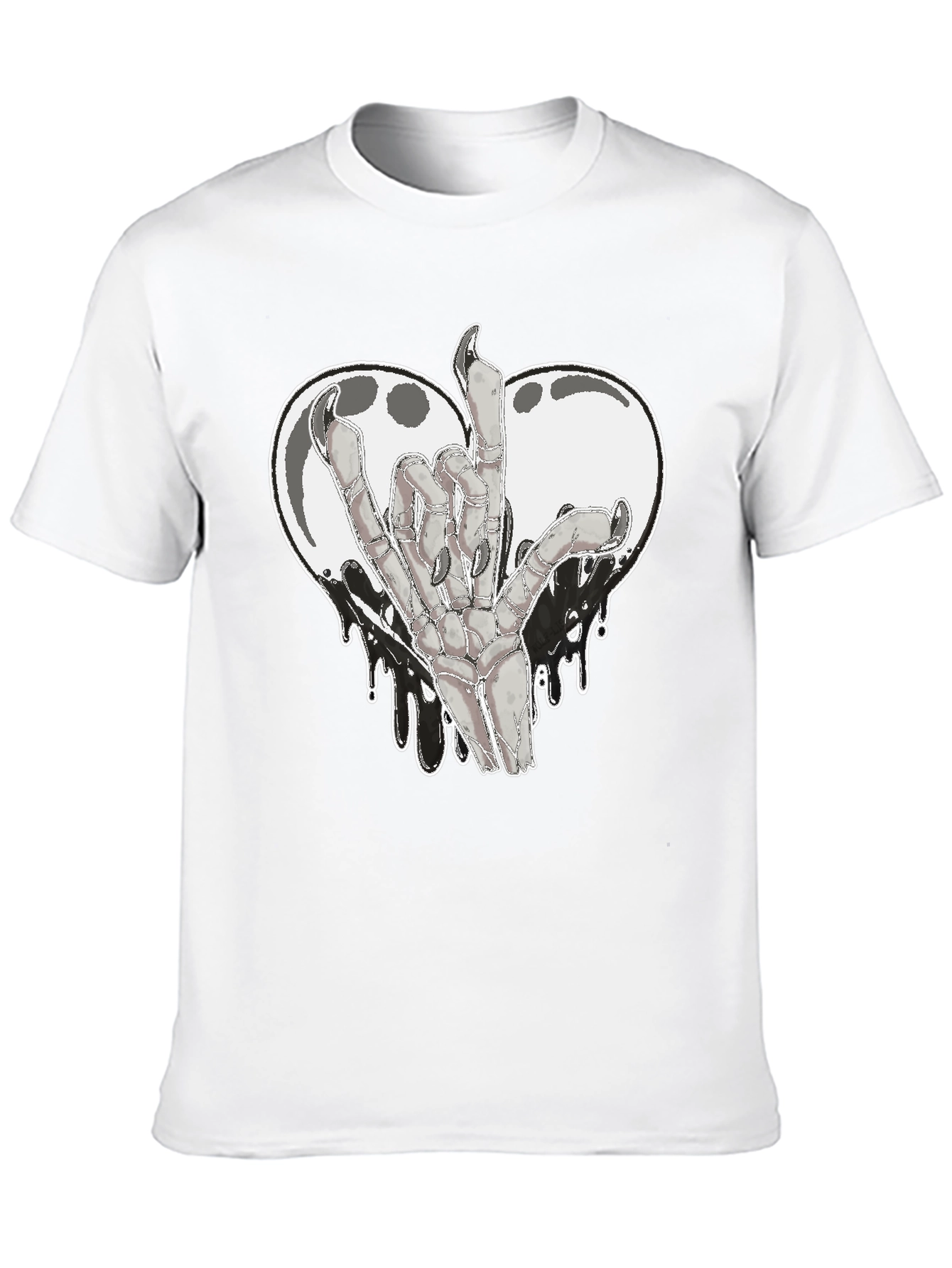 Rock On Skeleton Hand Graphic Tee