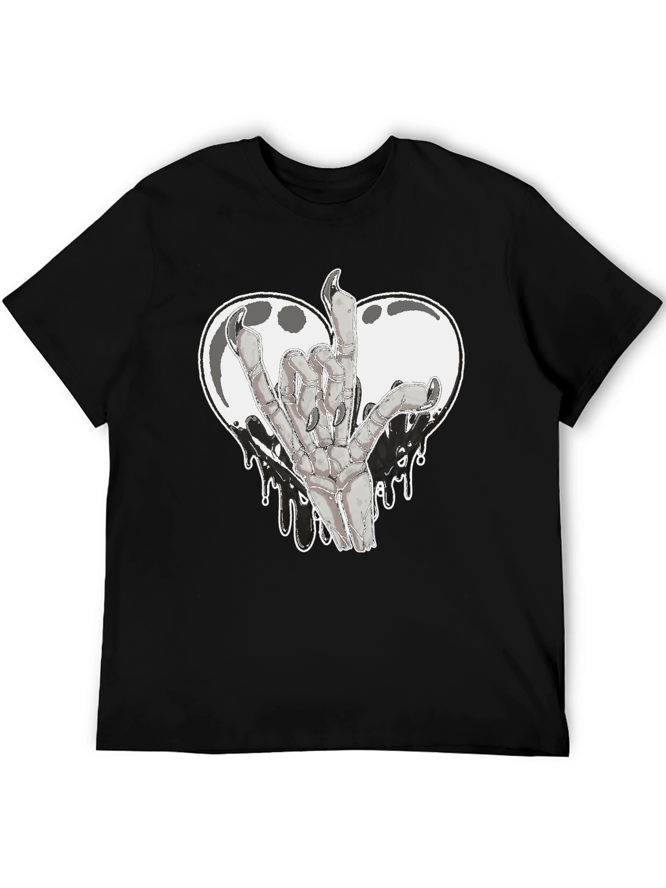 Rock On Skeleton Hand Graphic Tee