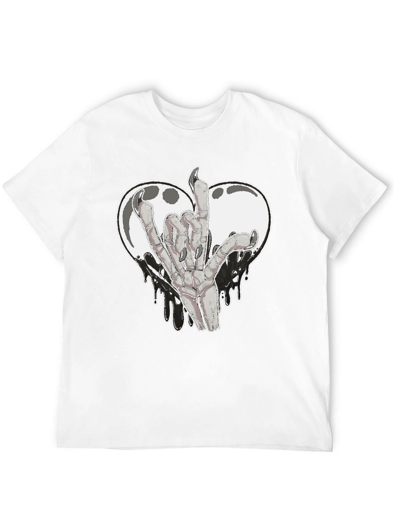 Rock On Skeleton Hand Graphic Tee