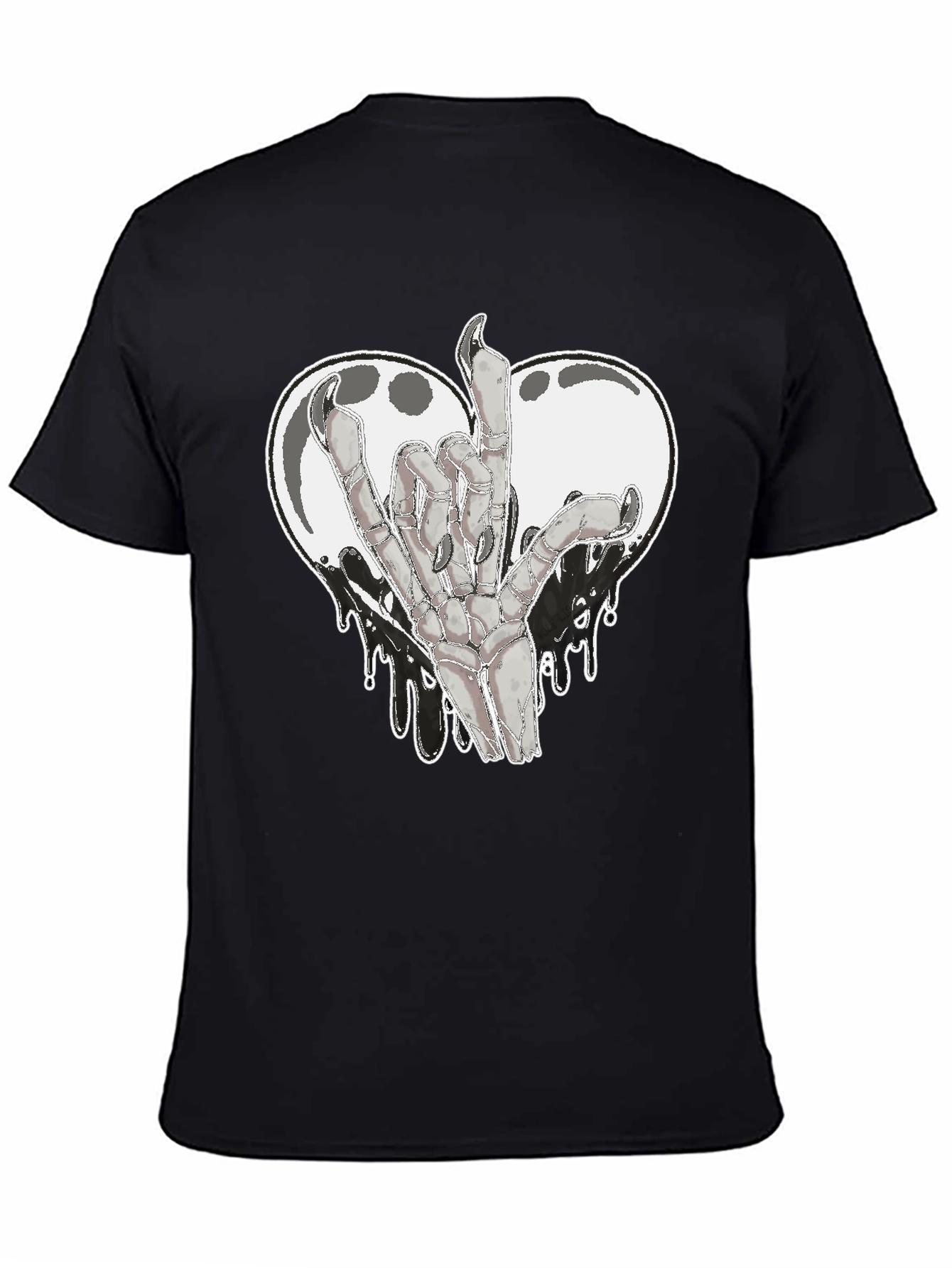 Rock On Skeleton Hand Graphic Tee