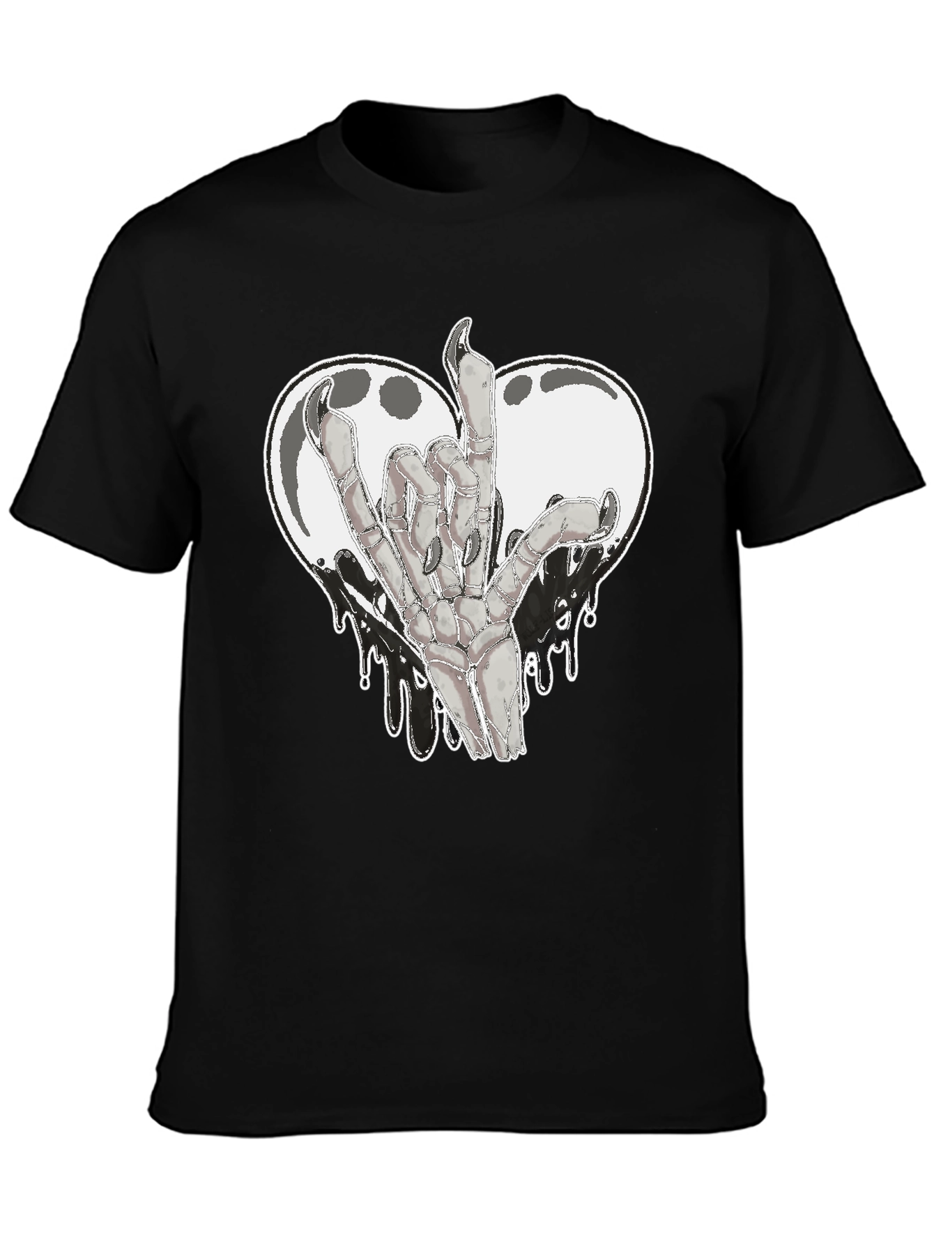 Rock On Skeleton Hand Graphic Tee