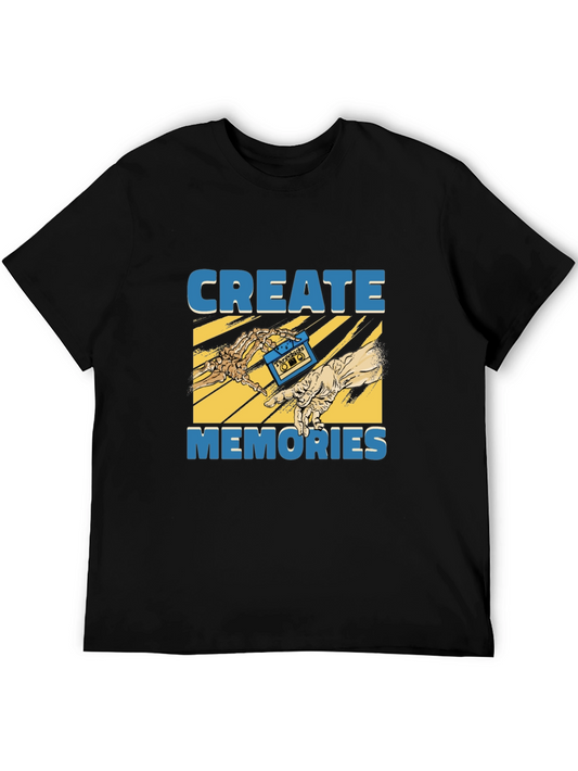 Create Memories Graphic Tee - Vintage Cassette Design