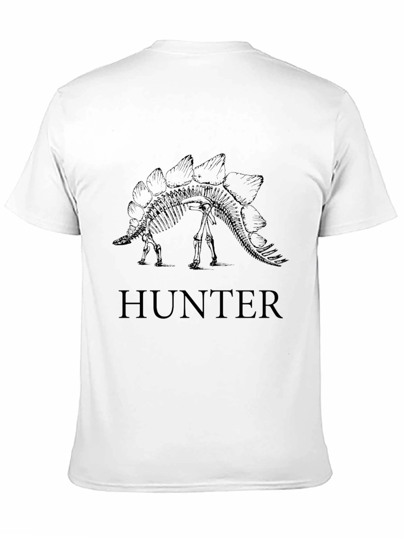 Stegosaurus Hunter Black T-Shirt