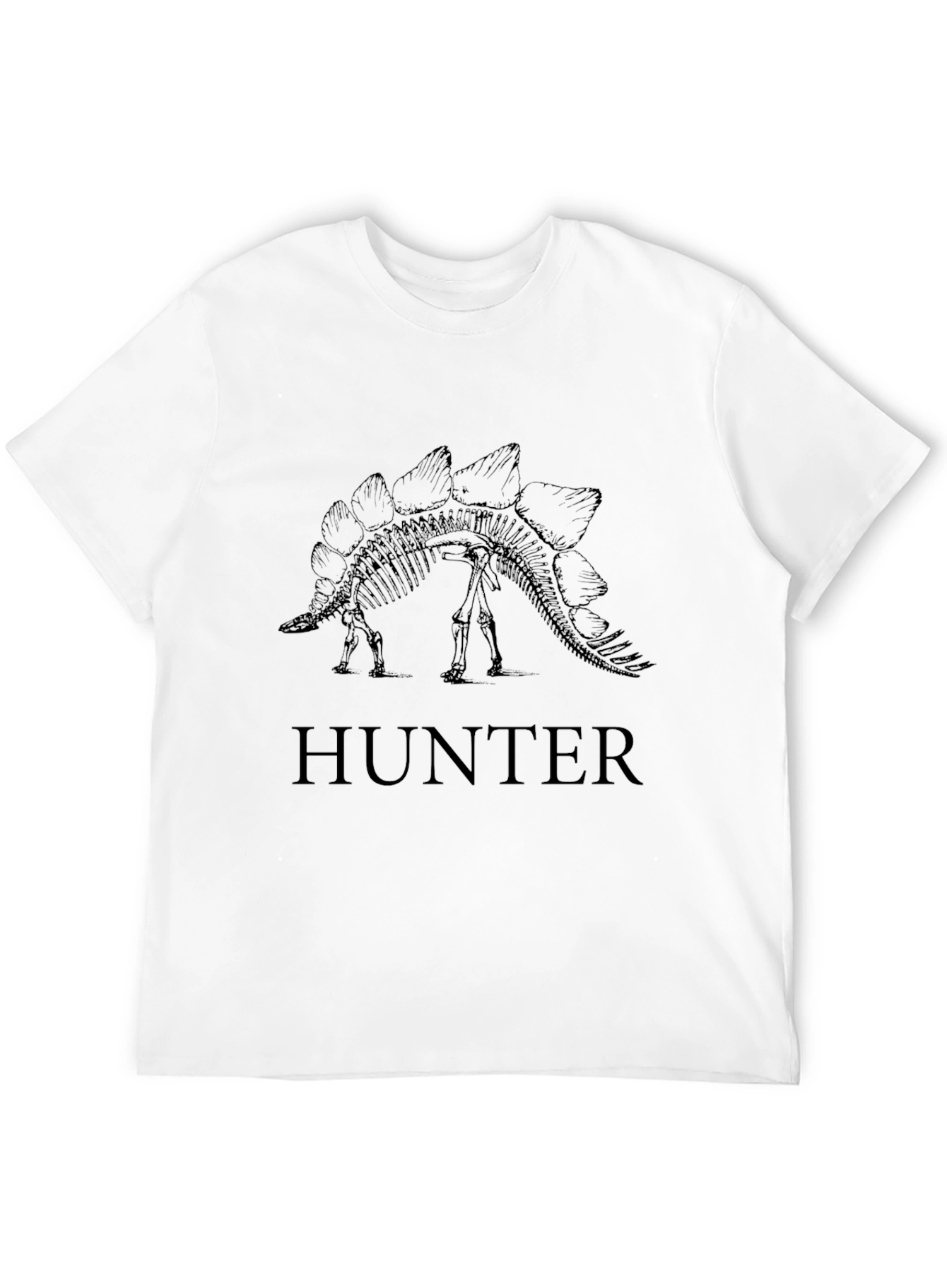 Stegosaurus Hunter Black T-Shirt