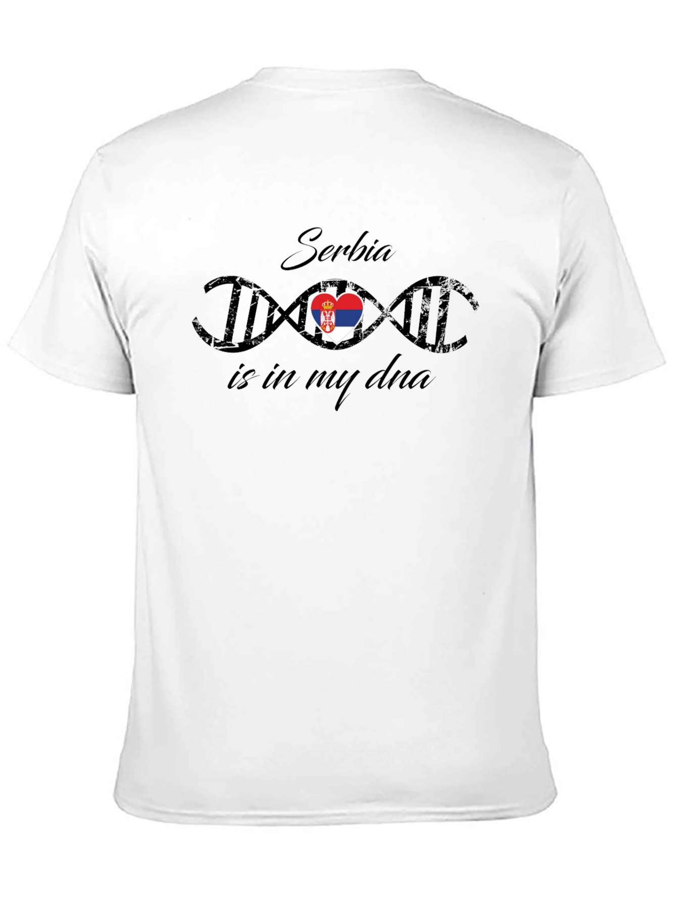 Serbia DNA T-Shirt - Patriotic Serbian Pride Tee