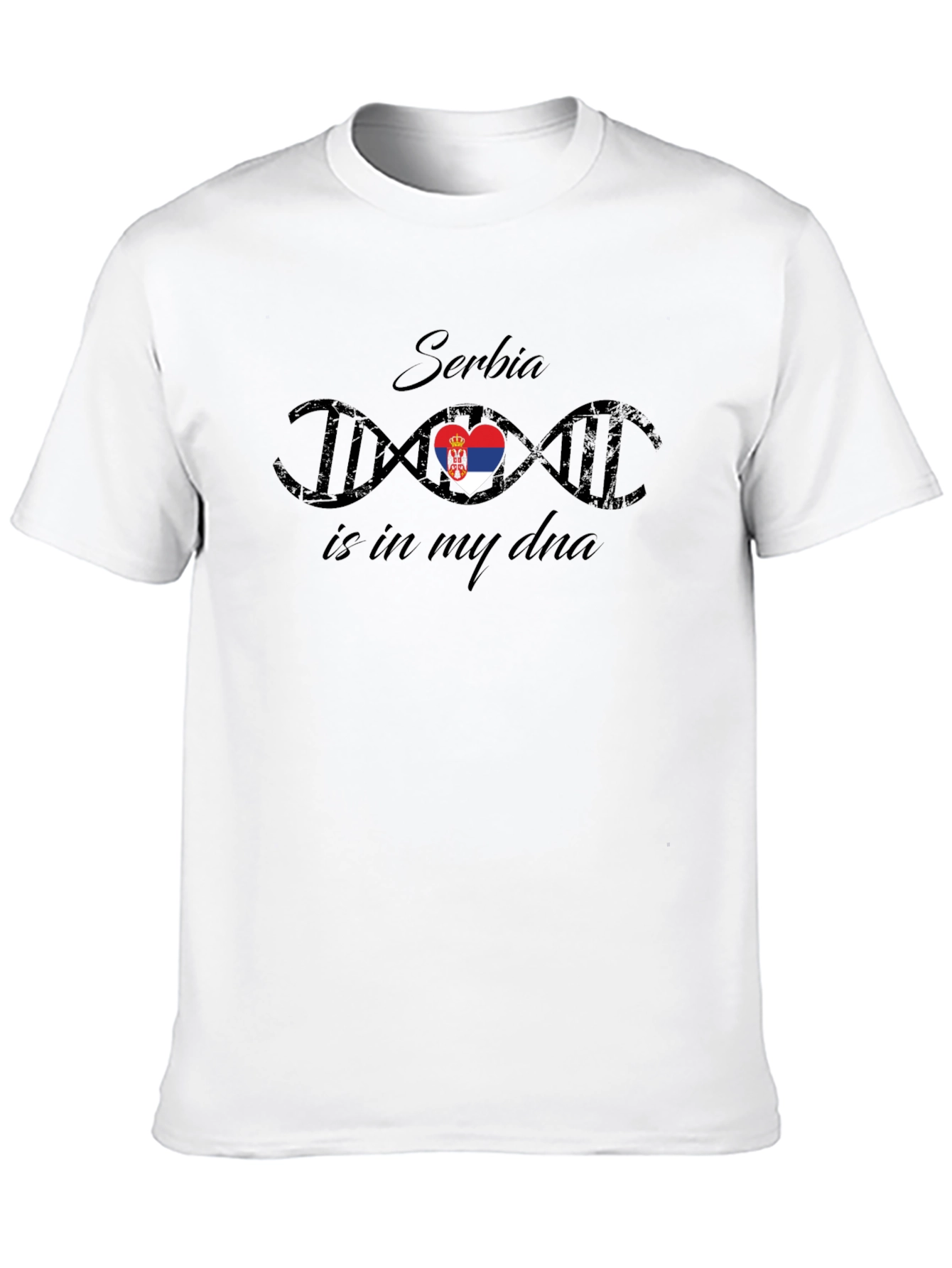 Serbia DNA T-Shirt - Patriotic Serbian Pride Tee