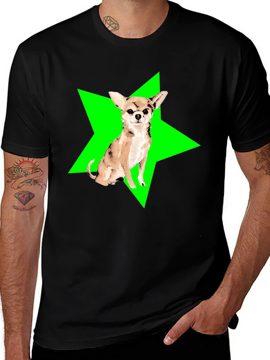 Chihuahua Star Graphic Tee - Cool Dog Lover Shirt