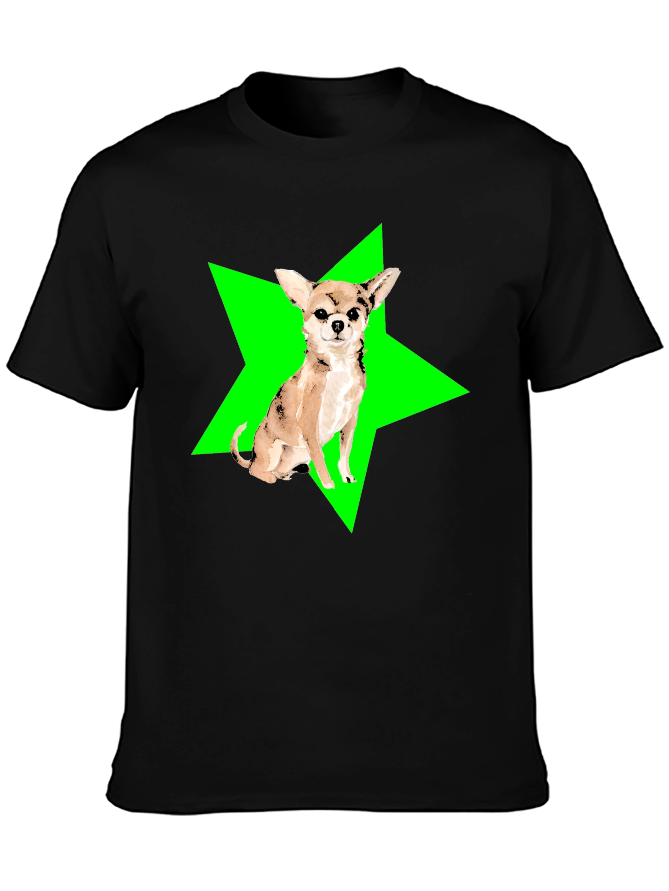 Chihuahua Star Graphic Tee - Cool Dog Lover Shirt