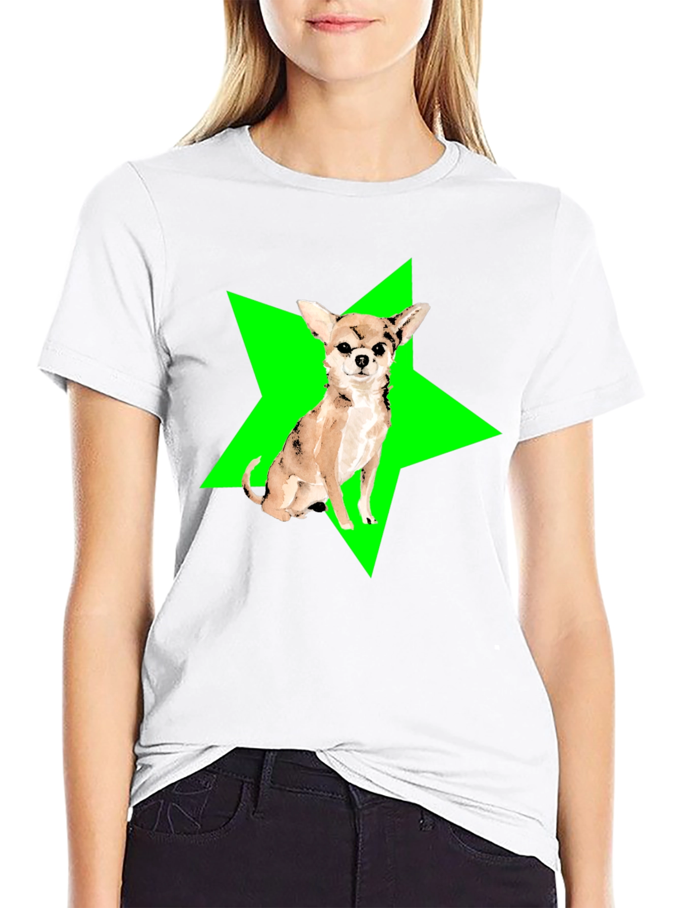 Chihuahua Star Graphic Tee - Cool Dog Lover Shirt