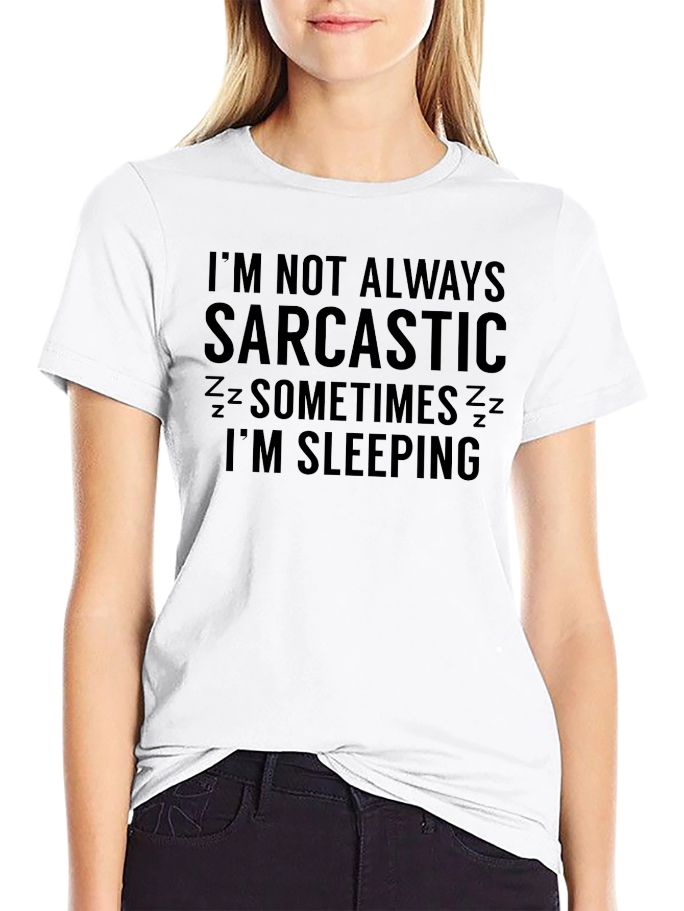 Sarcastic Sleeping Funny Graphic T-Shirt