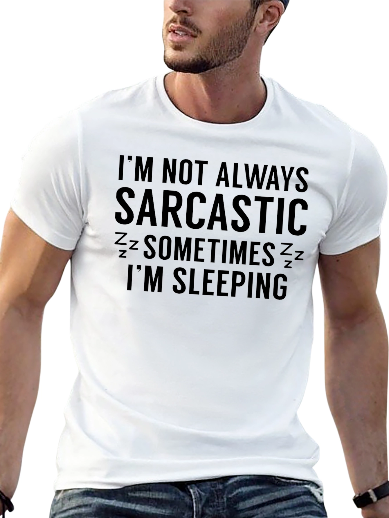 Sarcastic Sleeping Funny Graphic T-Shirt