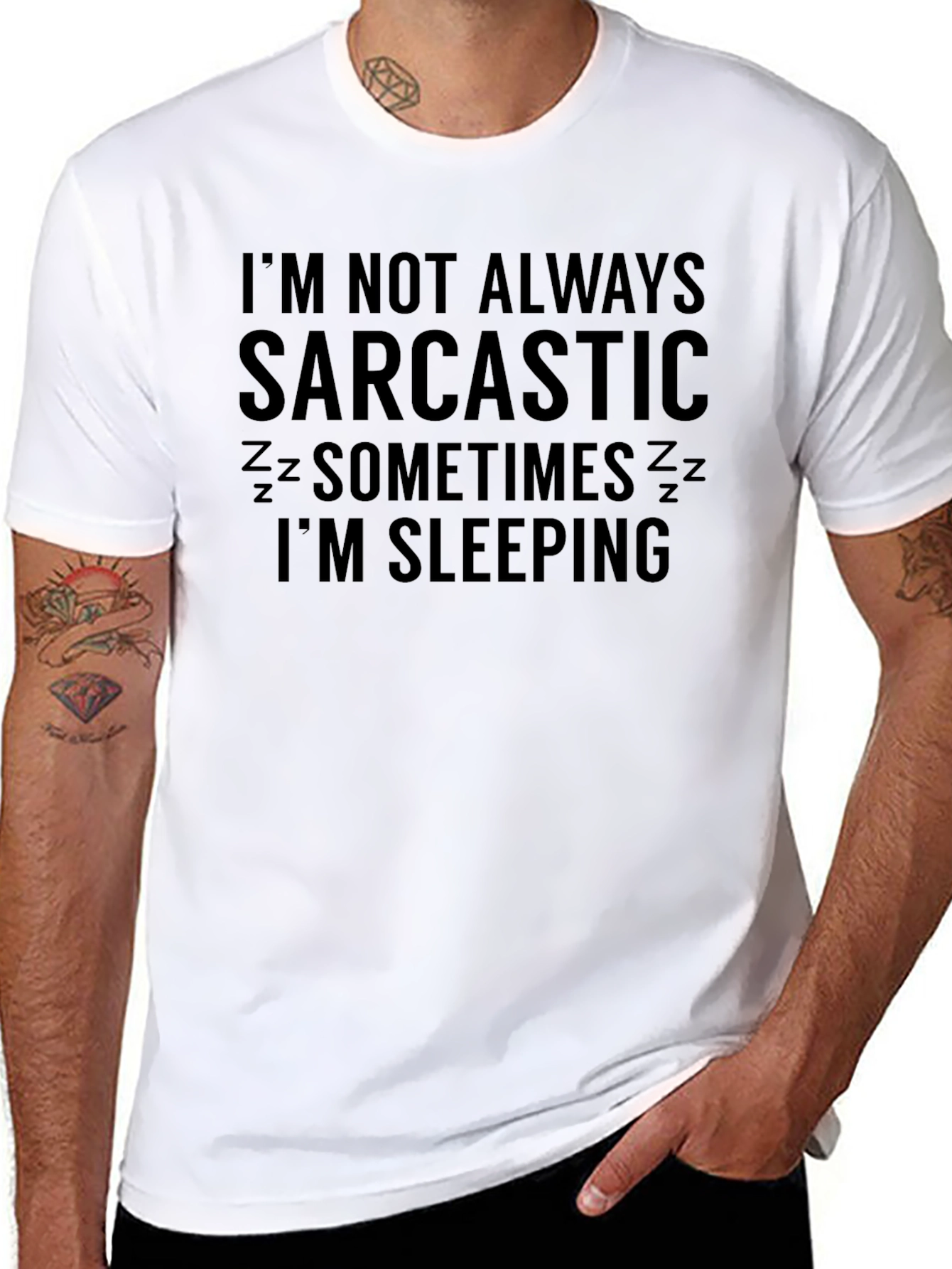 Sarcastic Sleeping Funny Graphic T-Shirt