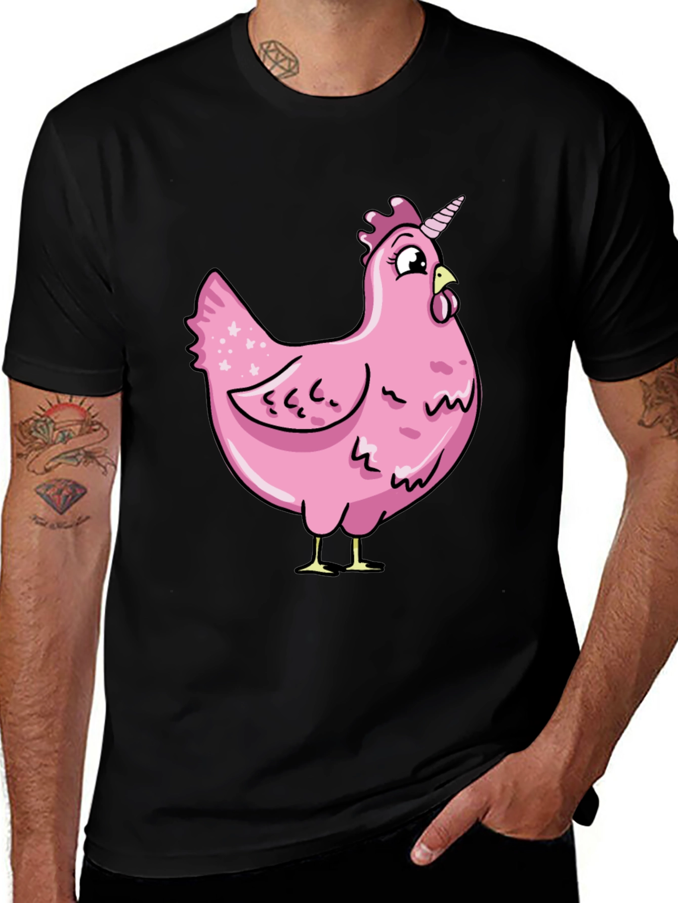 Unicorn Chicken Graphic T-Shirt