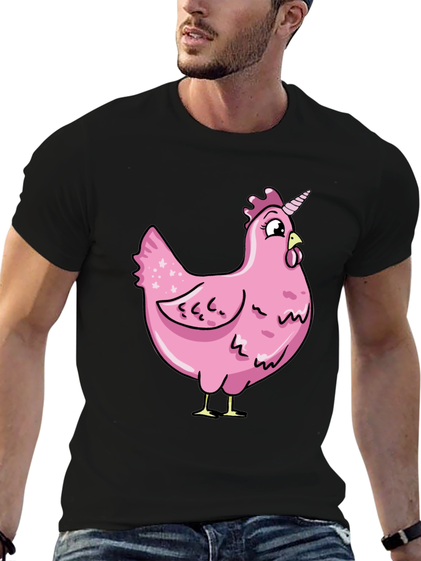 Unicorn Chicken Graphic T-Shirt