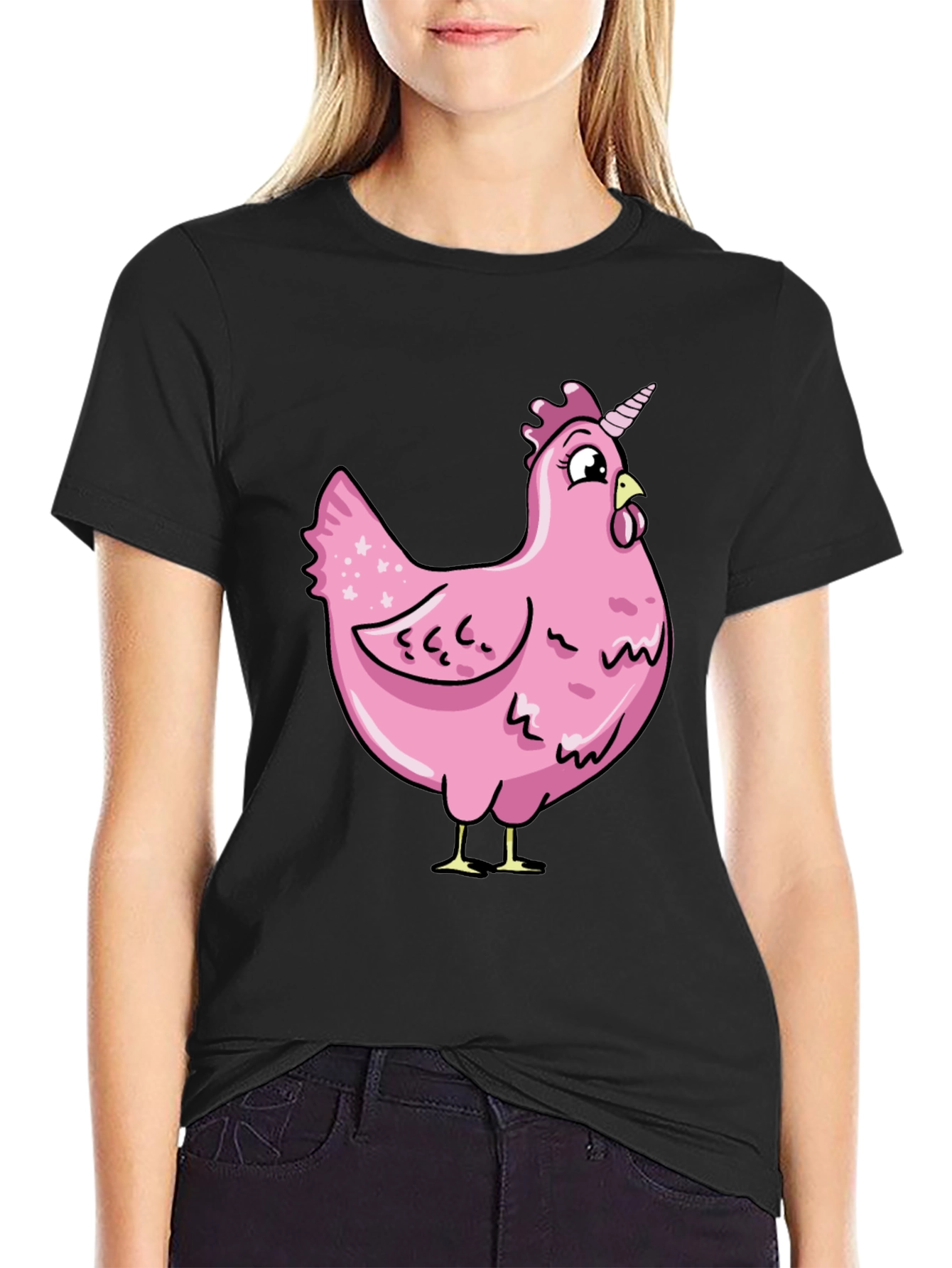 Unicorn Chicken Graphic T-Shirt