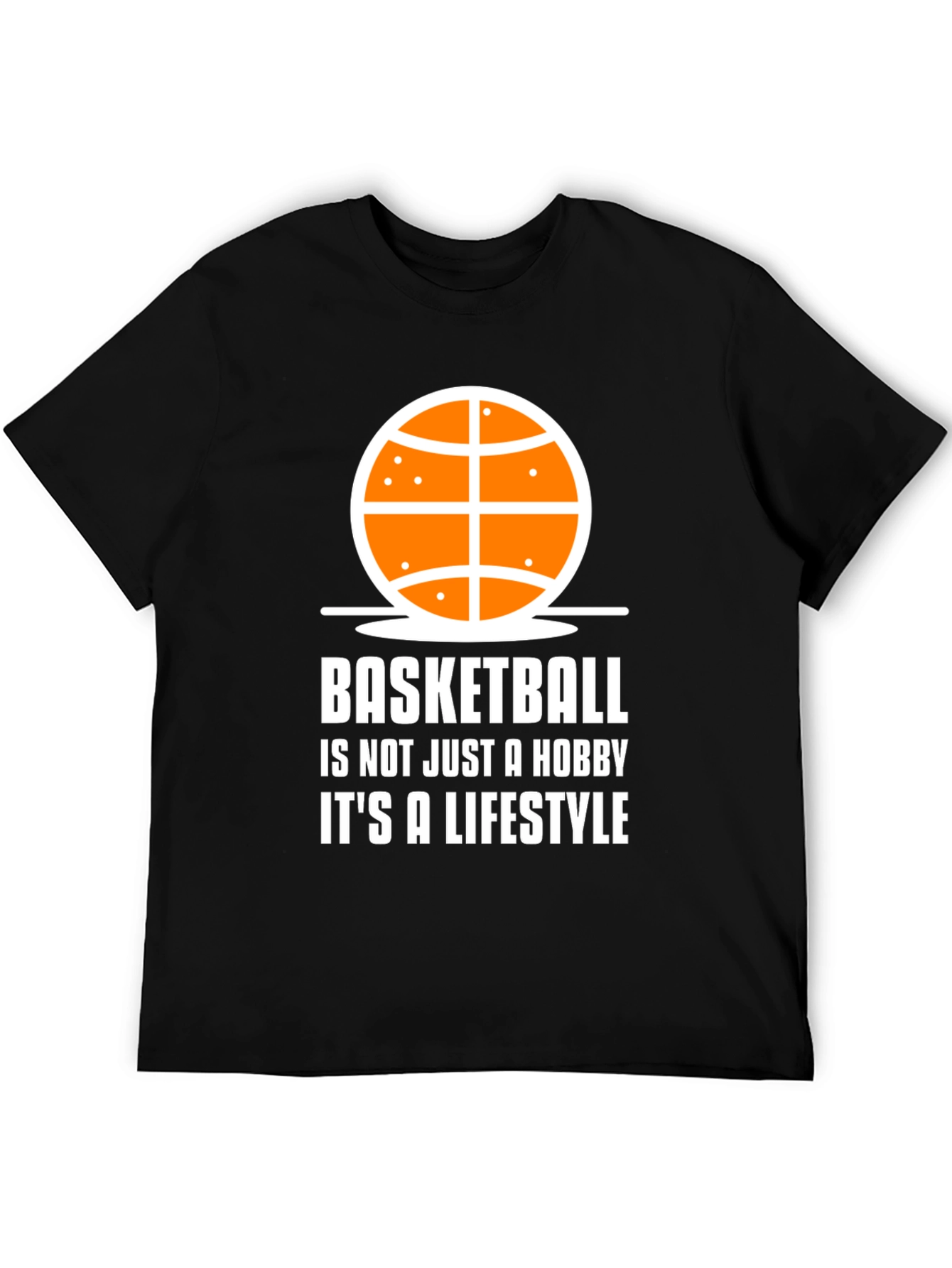 Basketball Lifestyle Tee - Black Graphic T-Shirt