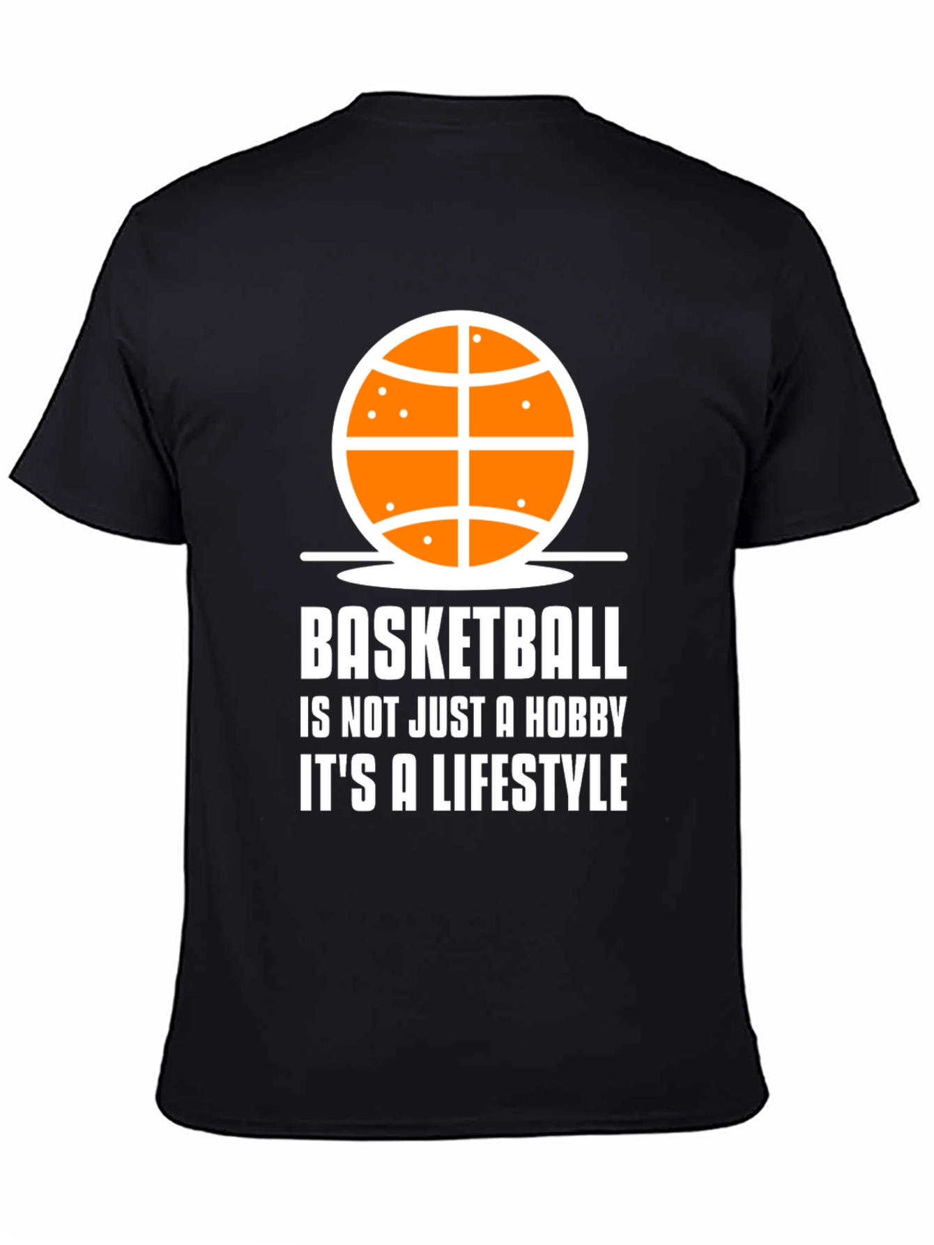 Basketball Lifestyle Tee - Black Graphic T-Shirt