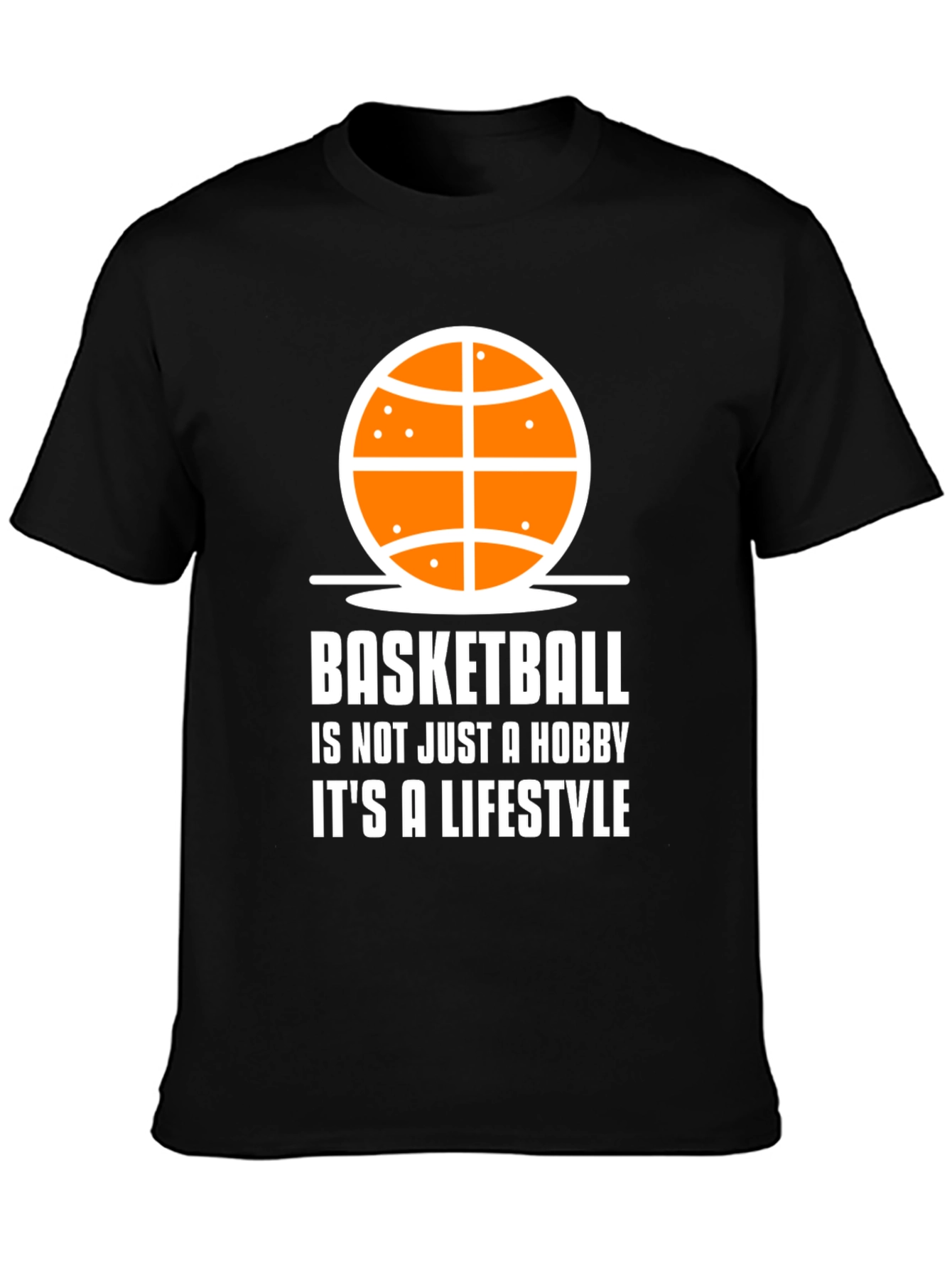 Basketball Lifestyle Tee - Black Graphic T-Shirt