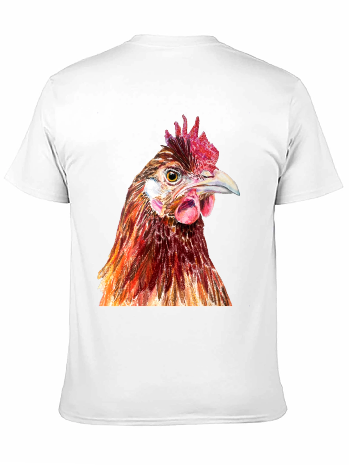Chicken Graphic Tee - Black Cotton T-Shirt