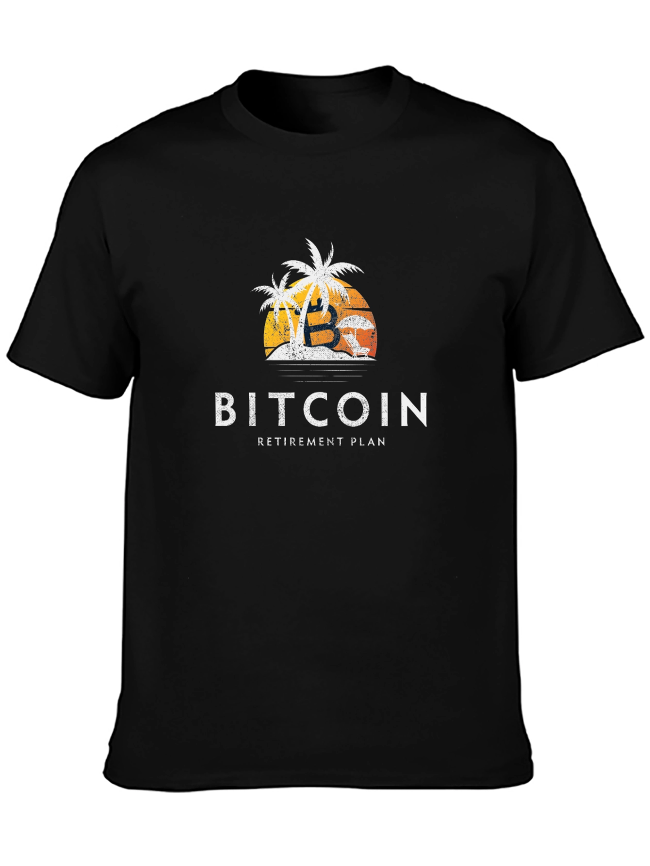 Bitcoin Retirement Plan Graphic Tee - Black