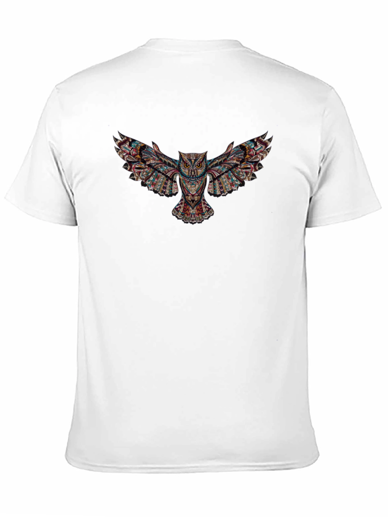 Aztec Owl Graphic Black T-Shirt