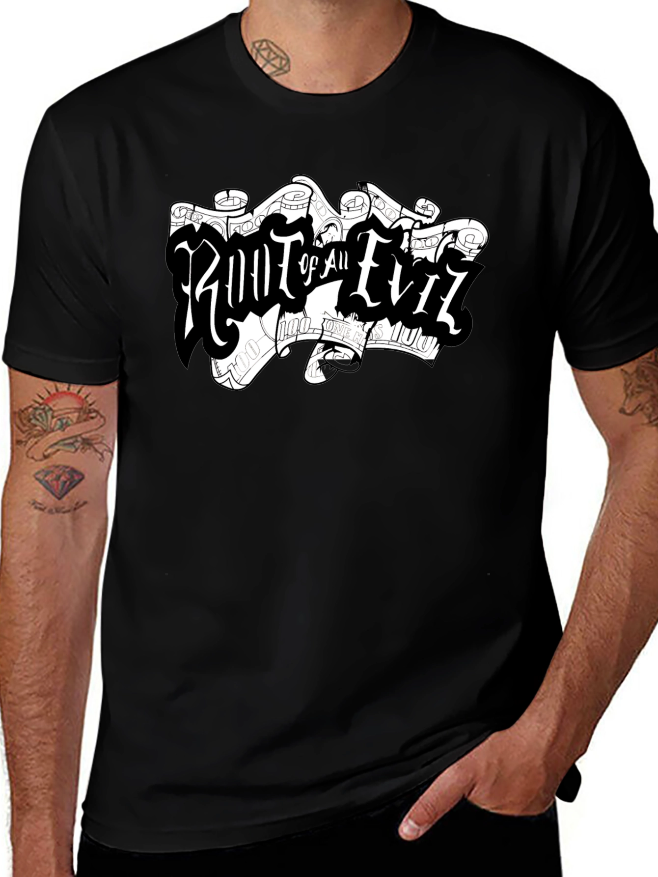 Root of All Evil Black T-Shirt