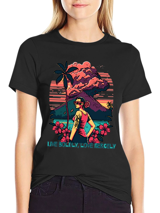 Tropical Graphic Print Tee - Live Boldly