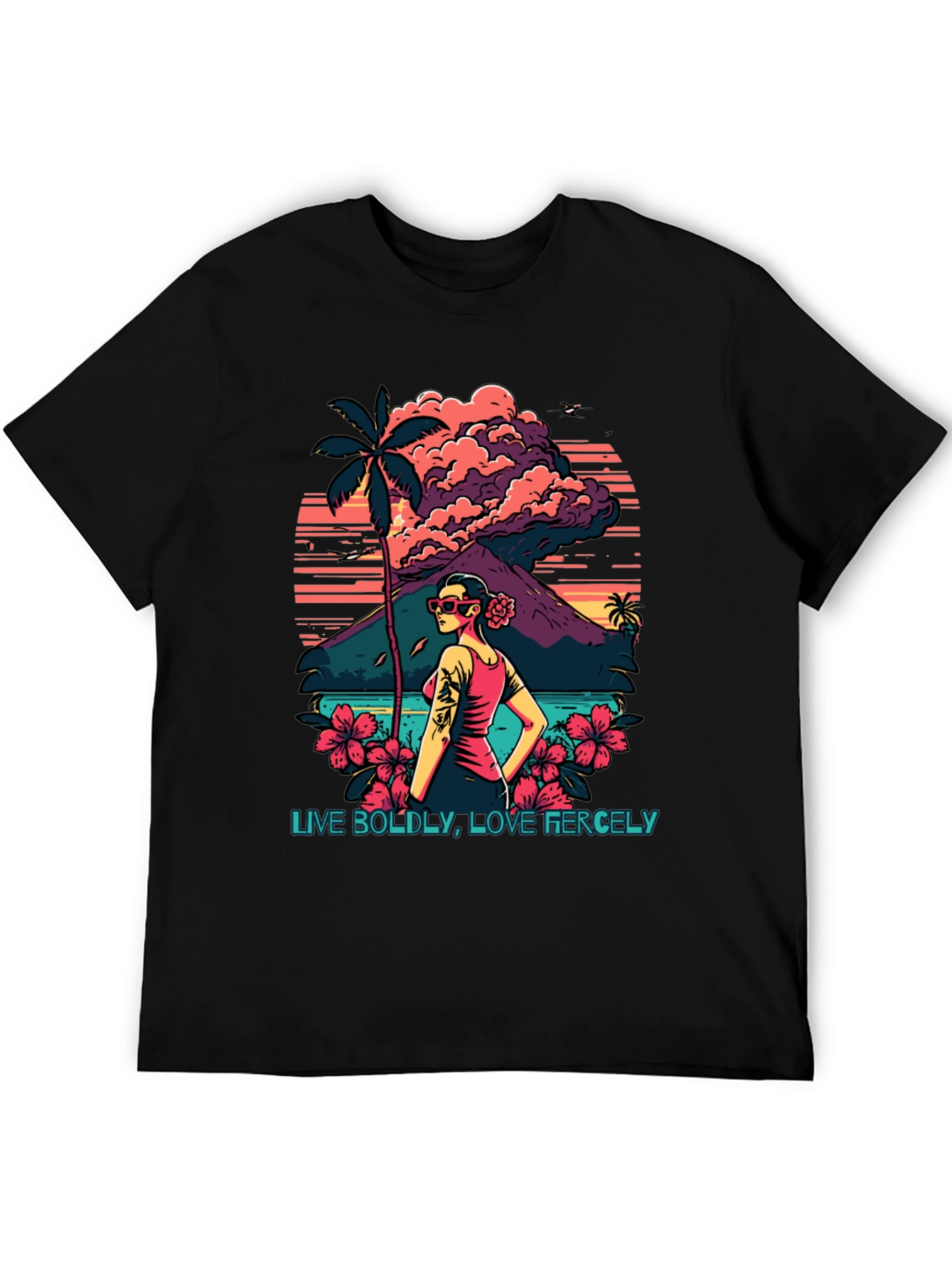 Tropical Graphic Print Tee - Live Boldly