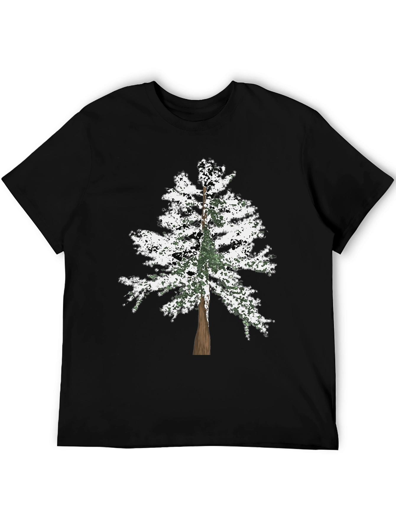 Tree Graphic Black T-Shirt - Nature Lover Tee