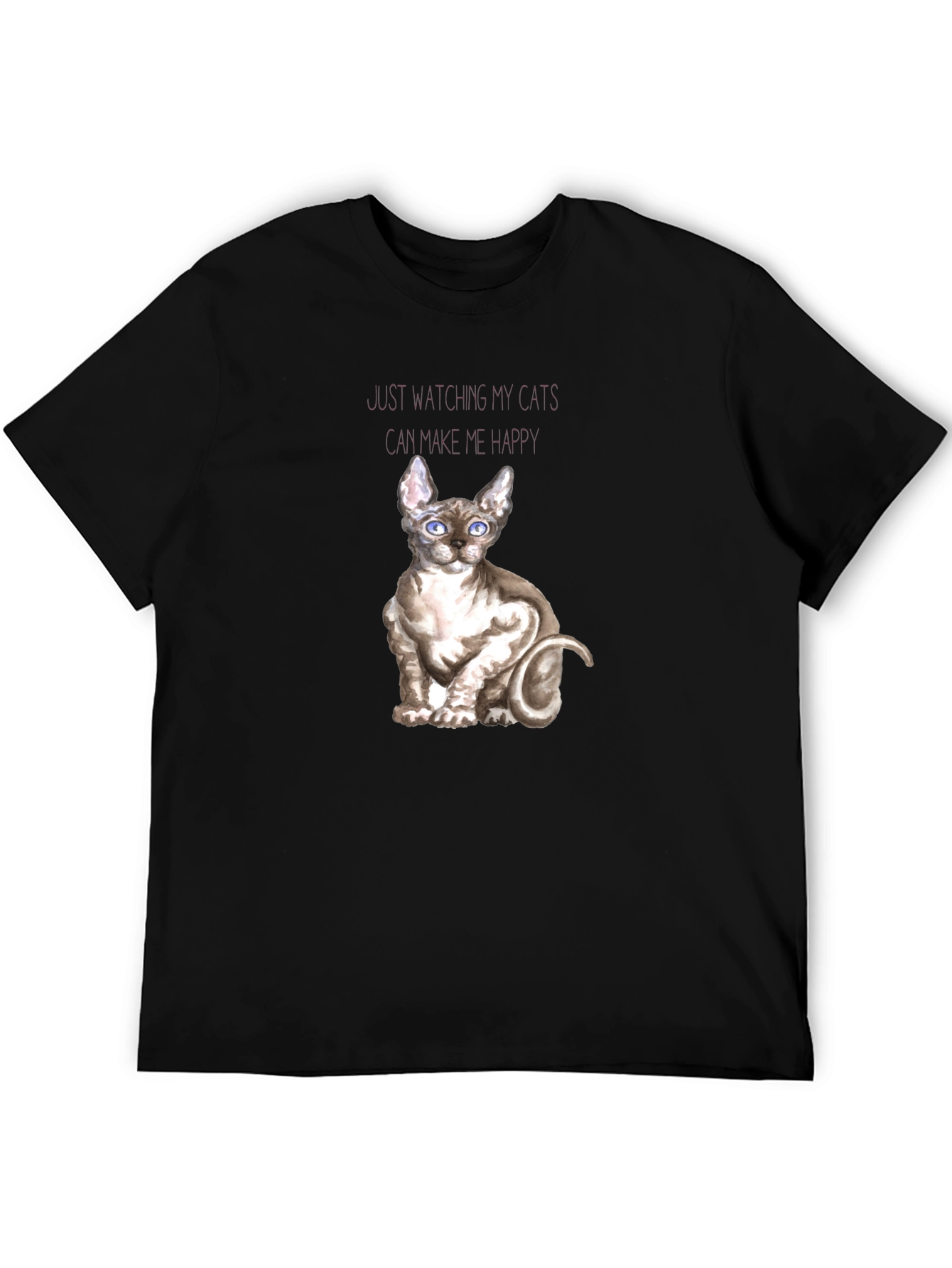 Sphynx Cat T-Shirt - Watching Cats Makes Me Happy