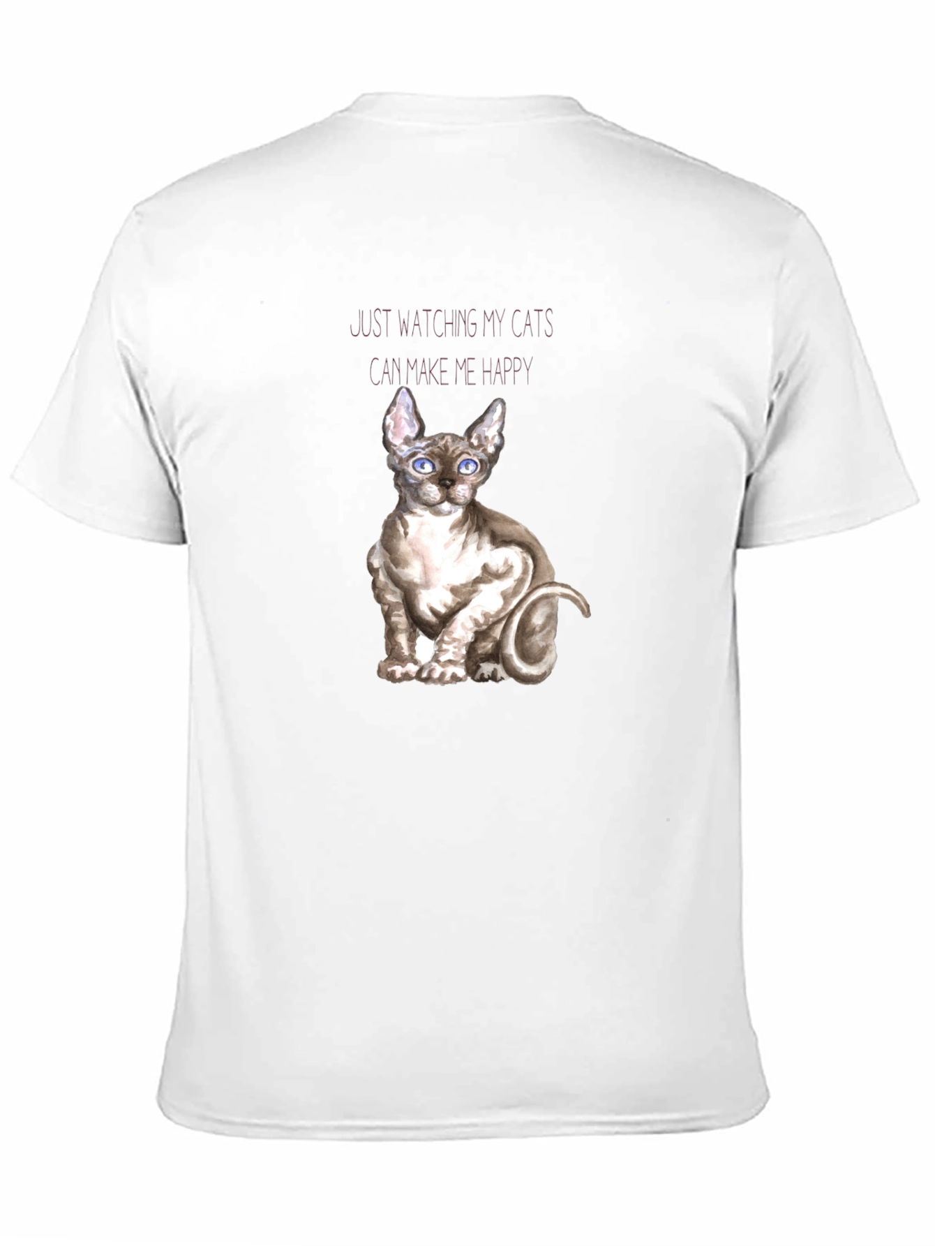 Sphynx Cat T-Shirt - Watching Cats Makes Me Happy
