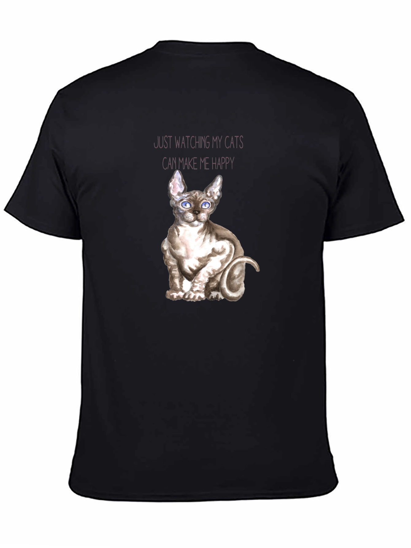Sphynx Cat T-Shirt - Watching Cats Makes Me Happy