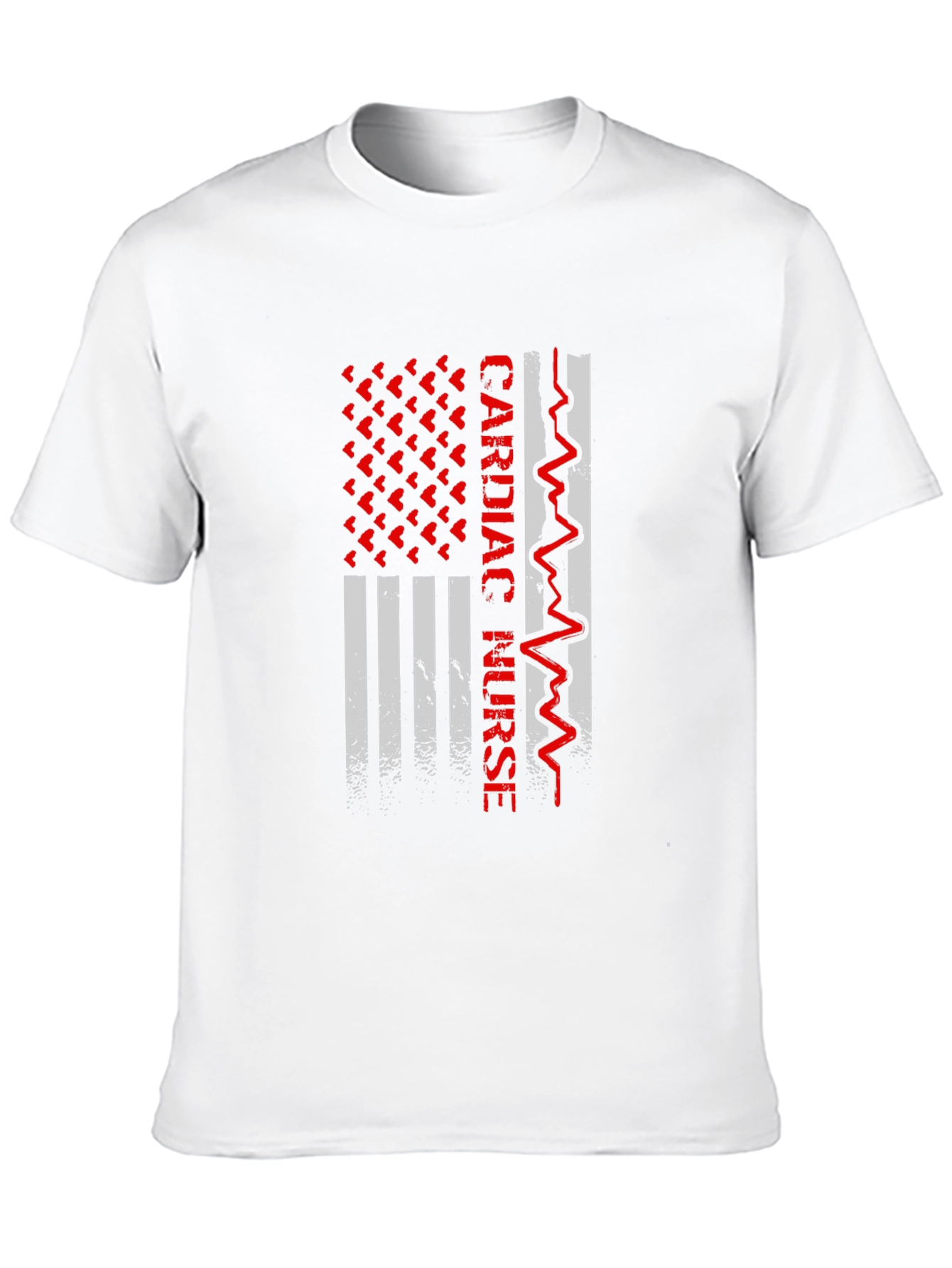 Cardiac Nurse American Flag Graphic Tee