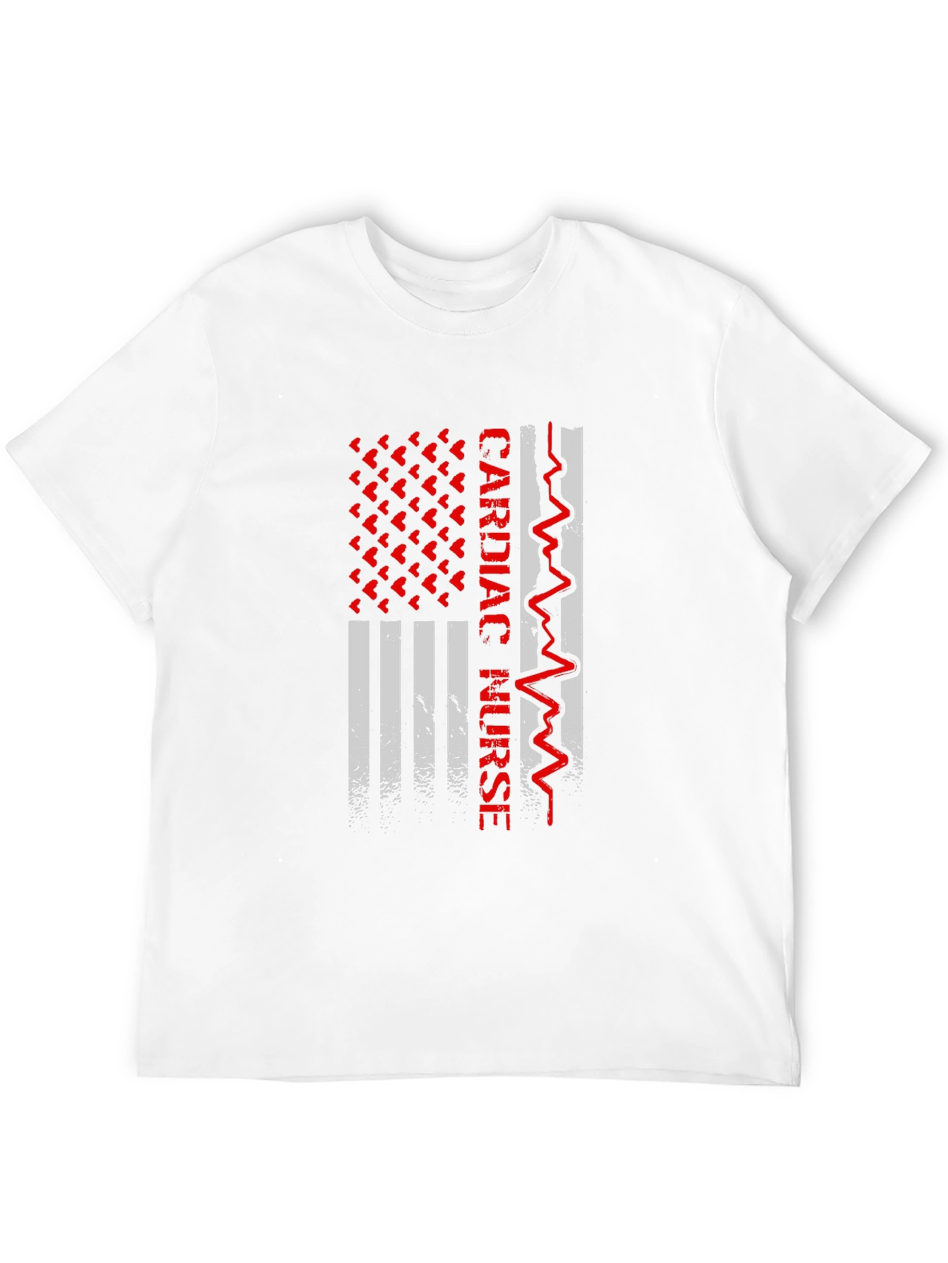 Cardiac Nurse American Flag Graphic Tee