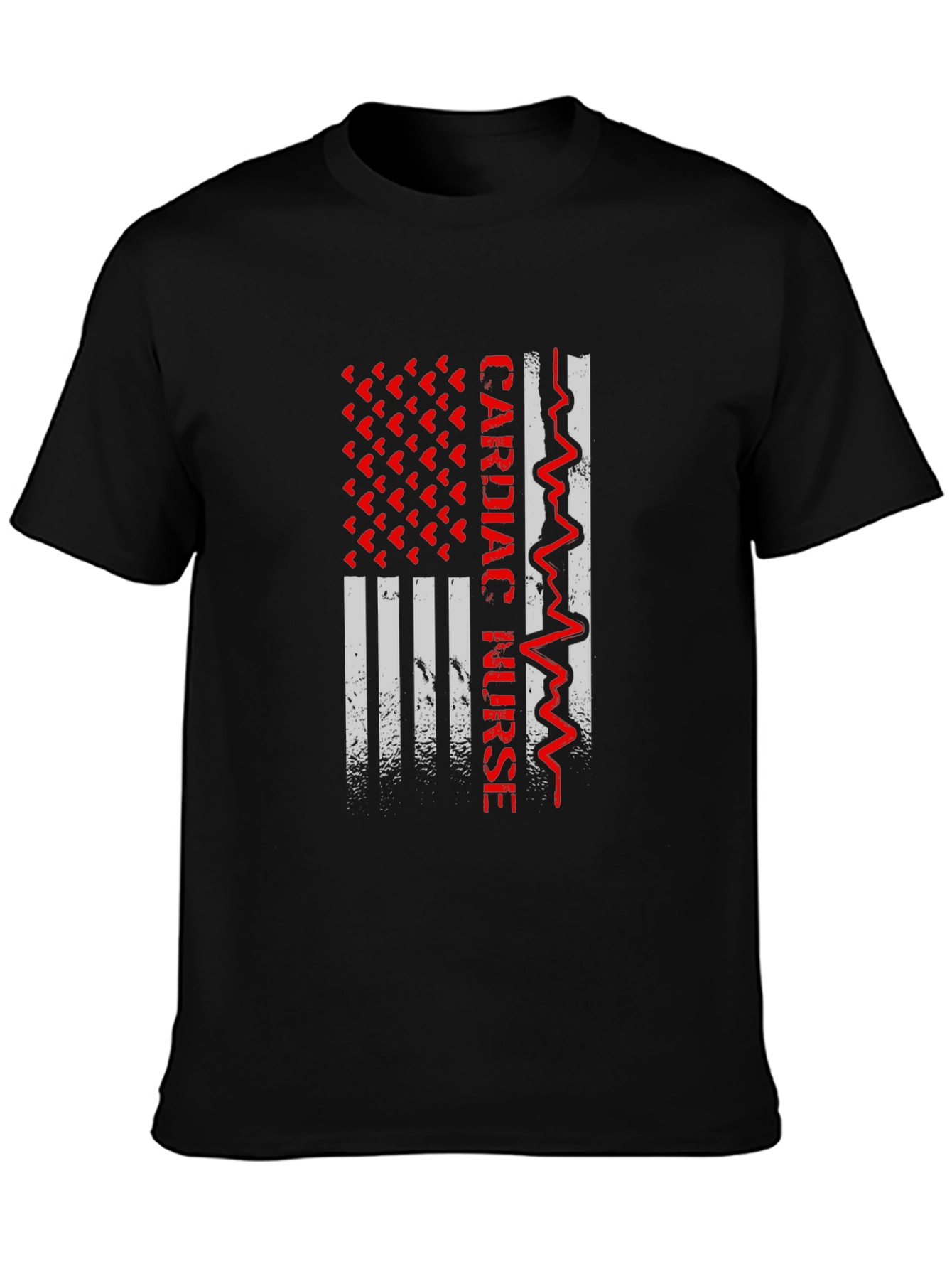 Cardiac Nurse American Flag Graphic Tee