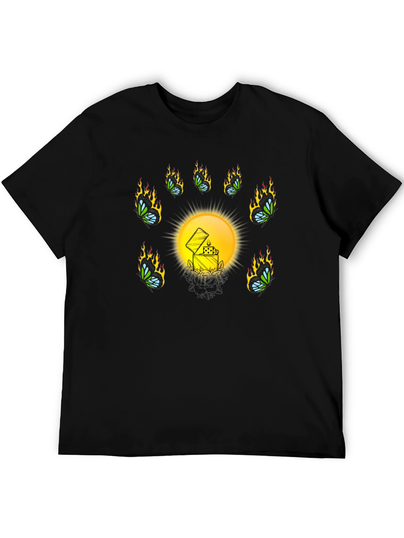 Unique Graphic T-Shirt with Lighter Design