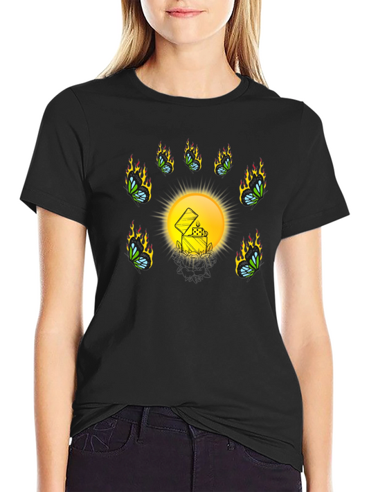 Unique Graphic T-Shirt with Lighter Design