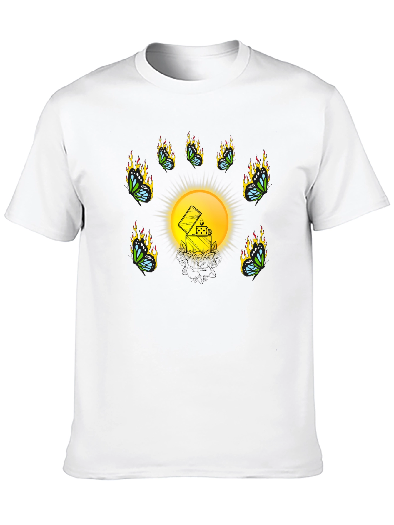 Unique Graphic T-Shirt with Lighter Design