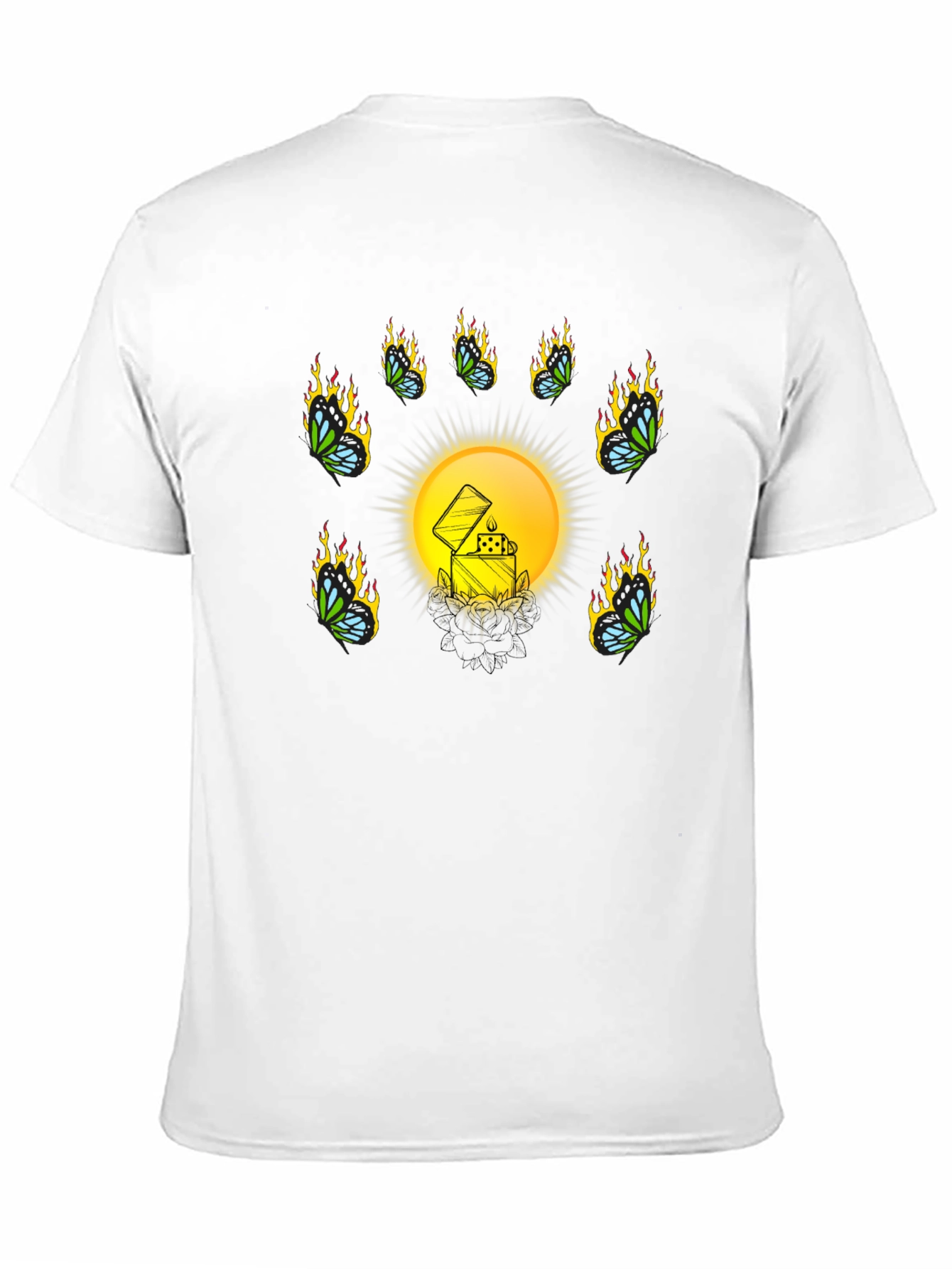 Unique Graphic T-Shirt with Lighter Design