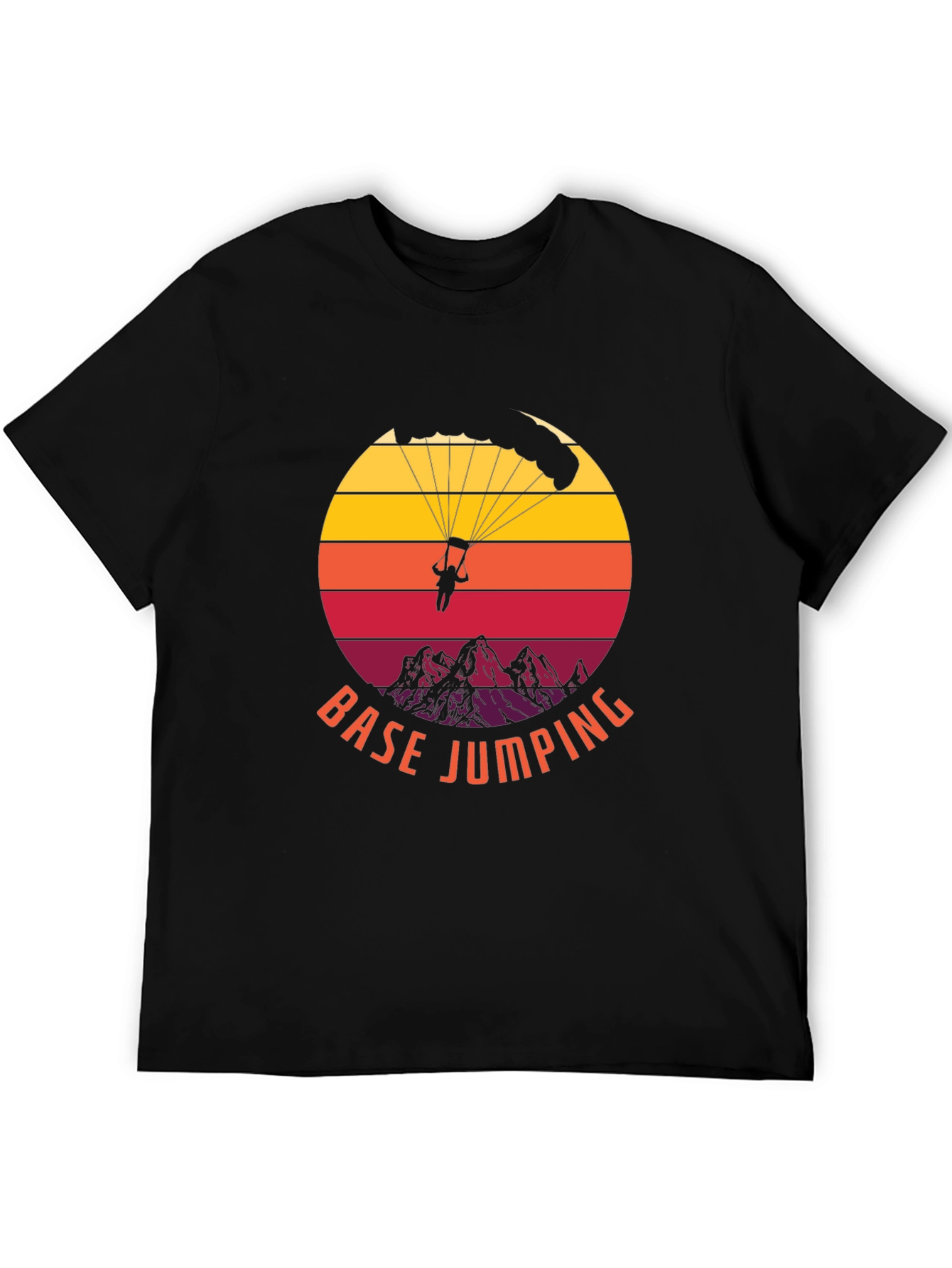 Base Jumping Sunset Graphic Tee