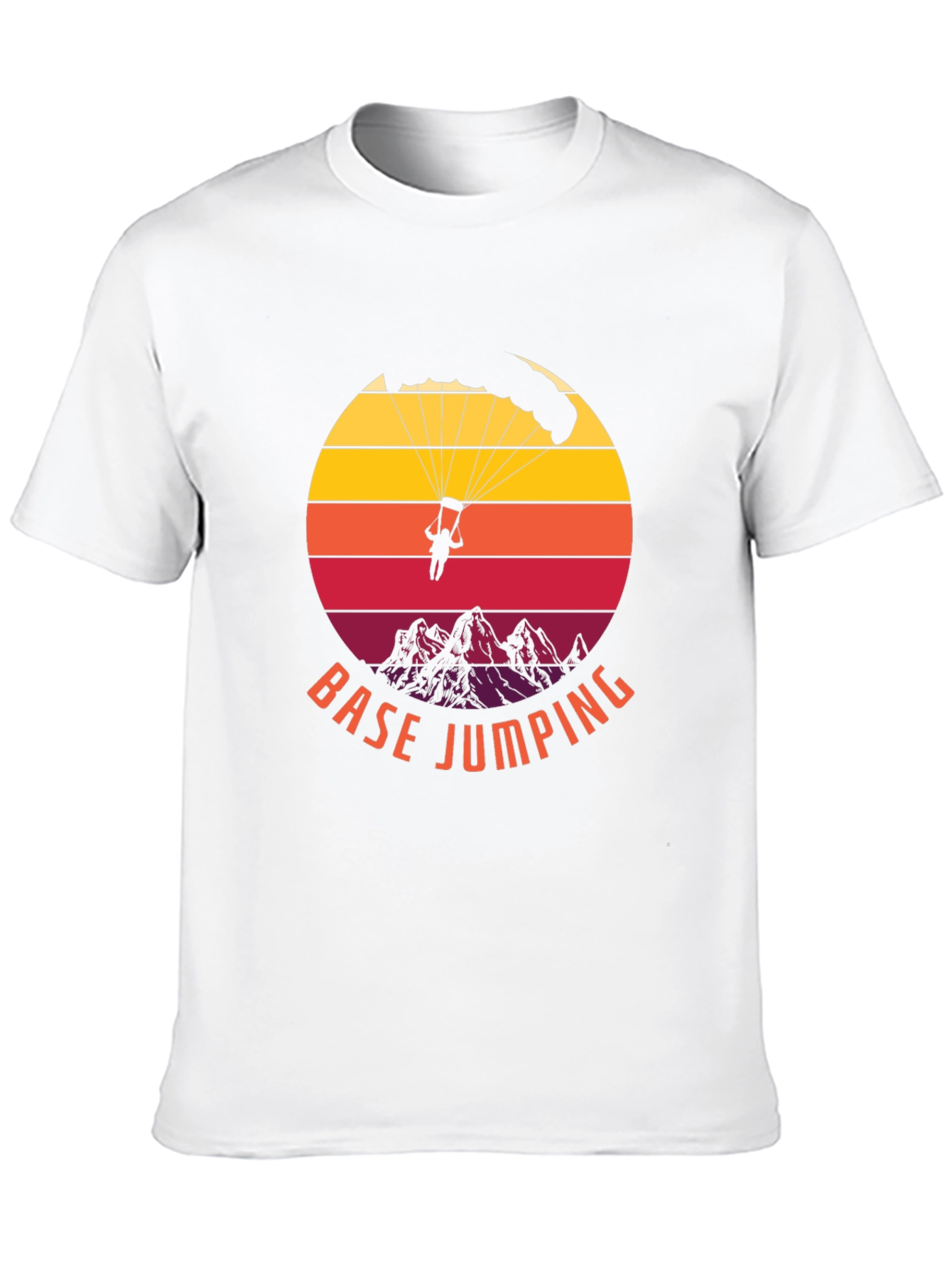 Base Jumping Sunset Graphic Tee