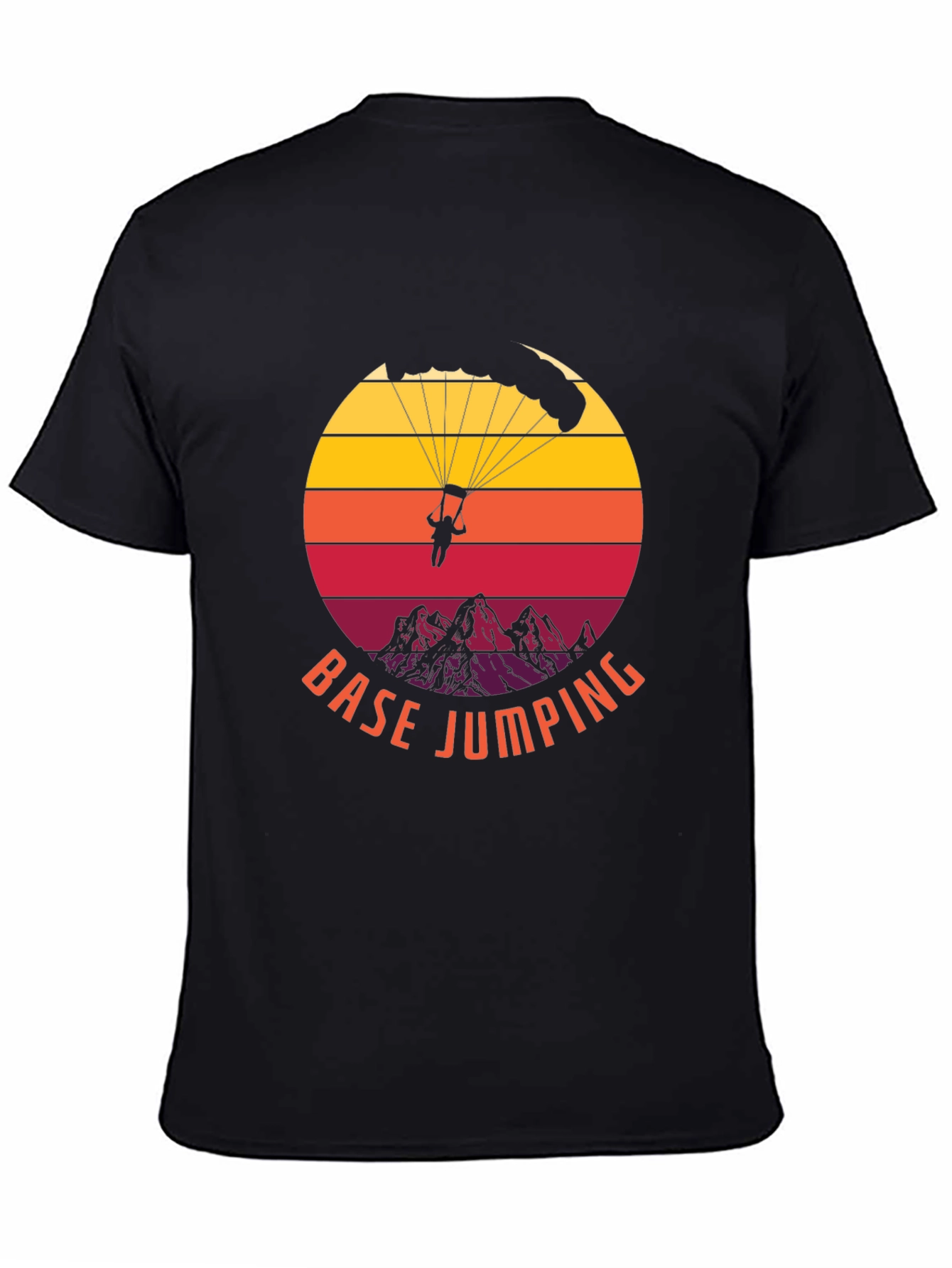 Base Jumping Sunset Graphic Tee