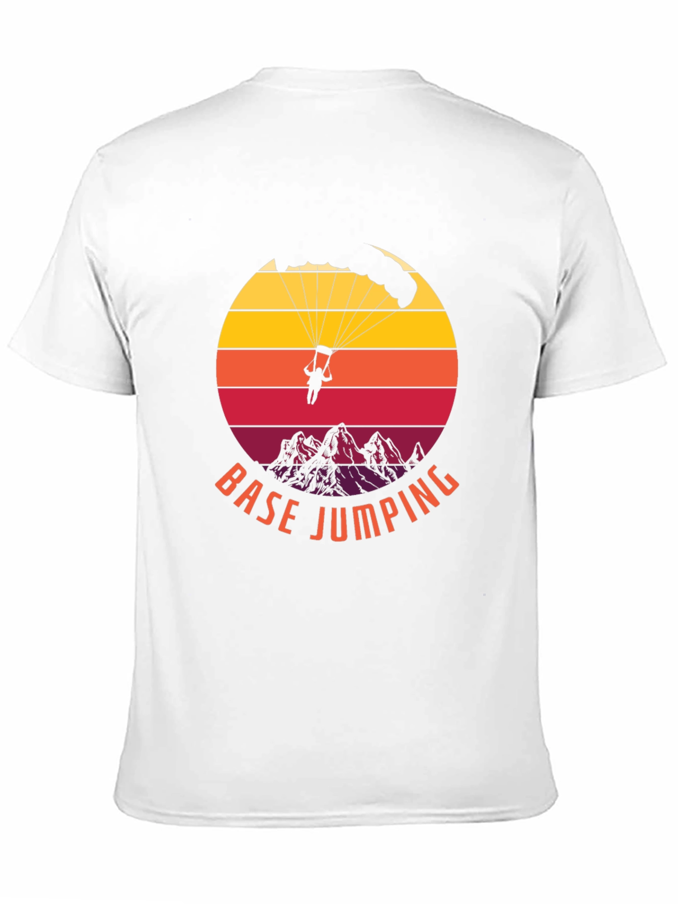 Base Jumping Sunset Graphic Tee