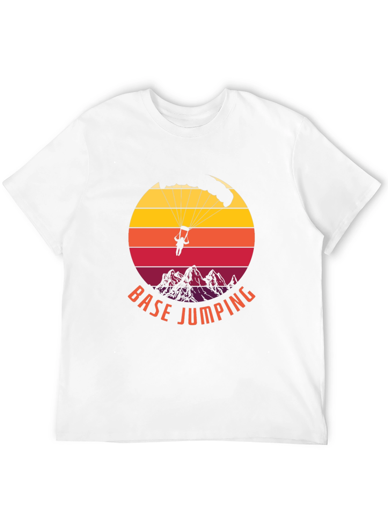 Base Jumping Sunset Graphic Tee