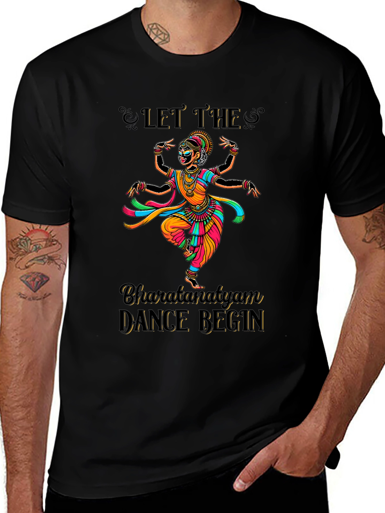 Bharatanatyam Dance Graphic Tee